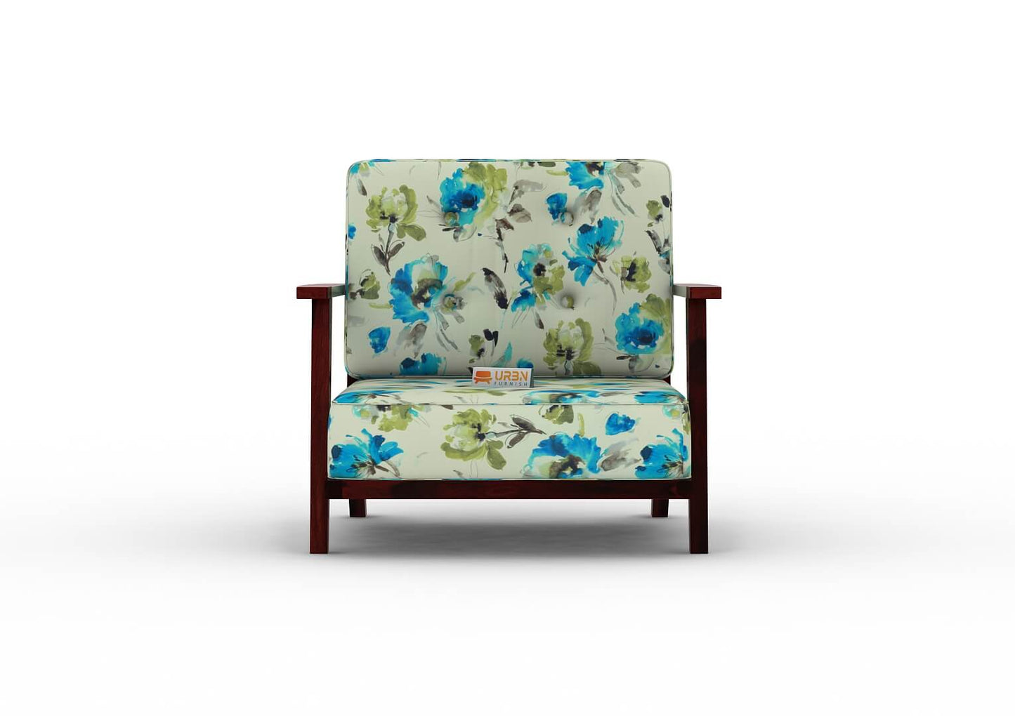 Alora Lounge Chair (Printed Fabric) - Urbnfurnish