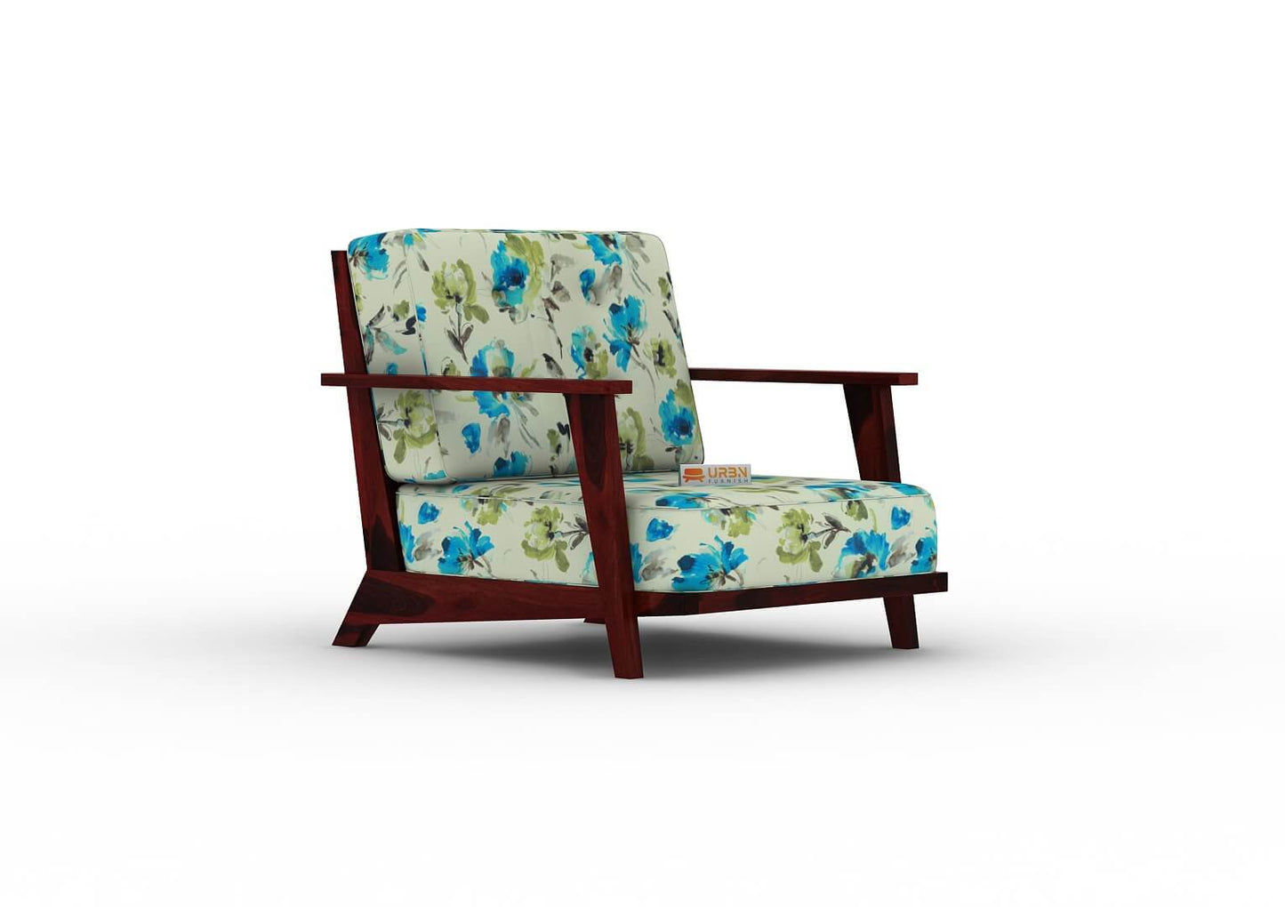 Alora Lounge Chair (Printed Fabric) - Urbnfurnish