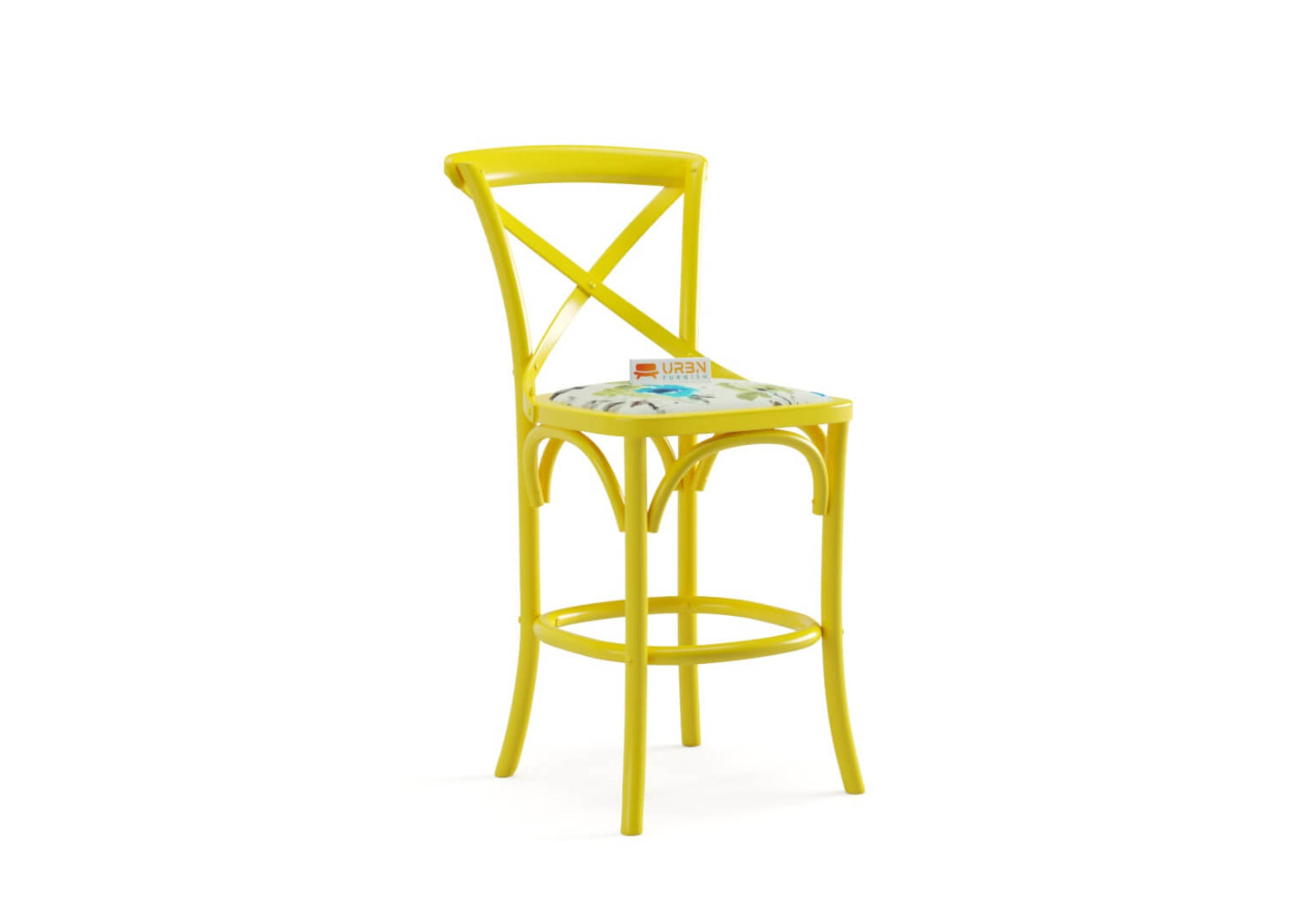 Arcline-Big-Cafe-Chair-Yellow-Printed_3