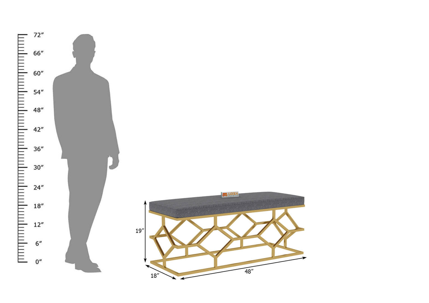Ares Bench - Urbnfurnish