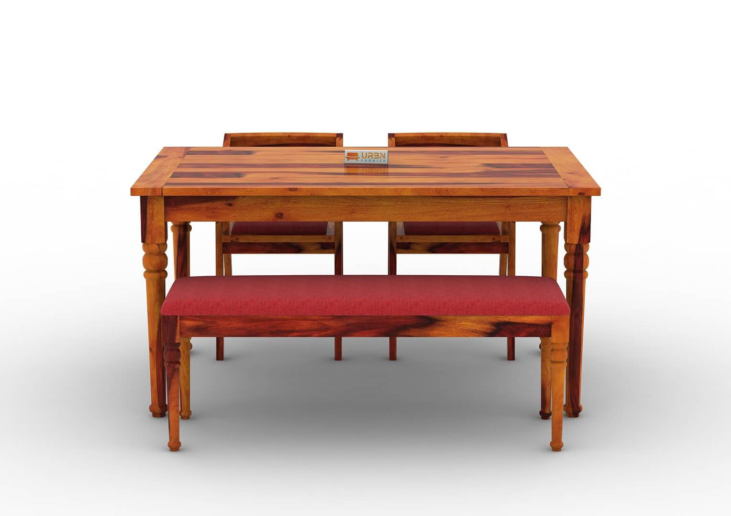 Aryan-4-Seater-Dining-Set-With-Bench-Honey-Red_2