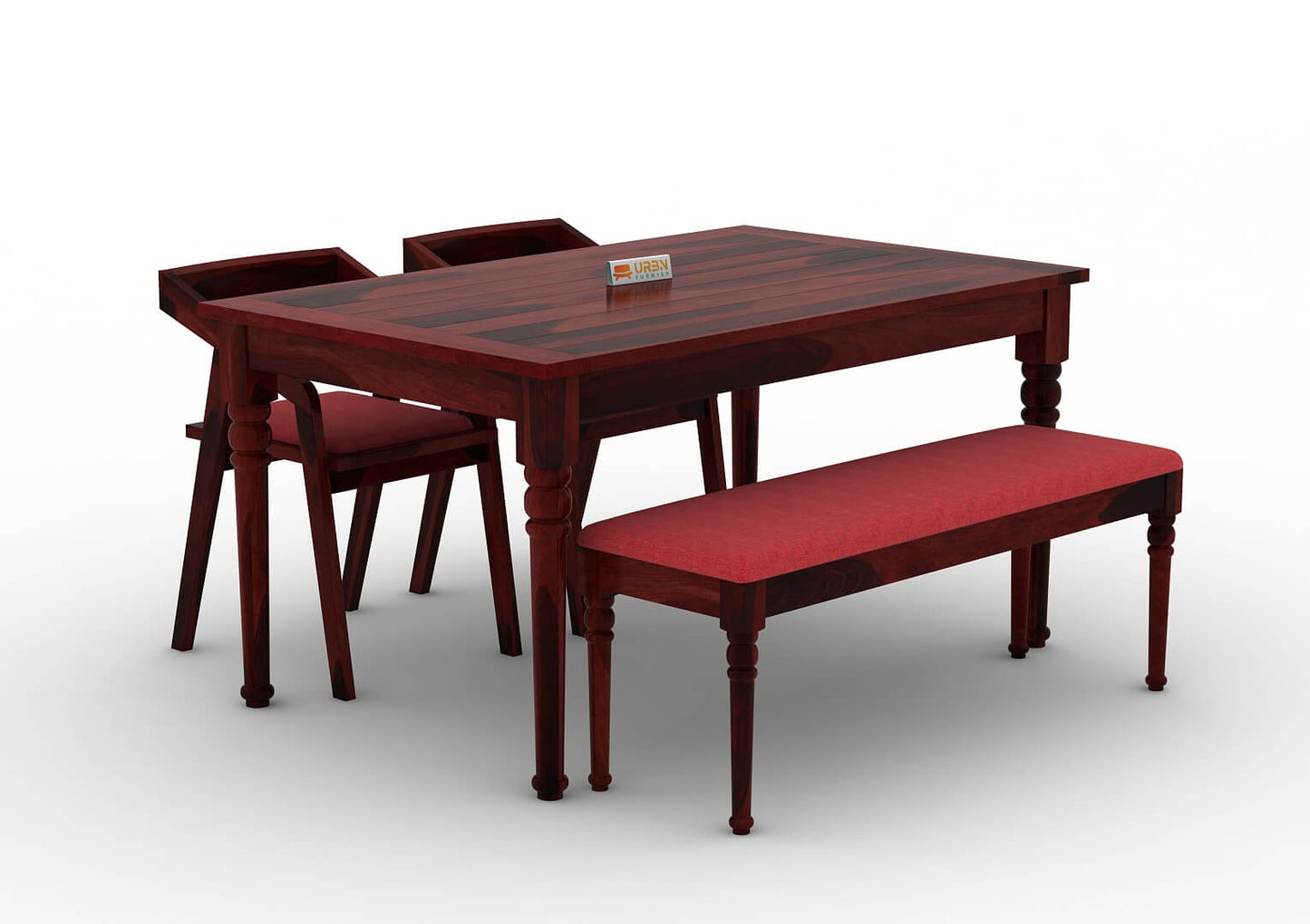 Aryan-4-Seater-Dining-Set-With-Bench-Mahogany-Red_3
