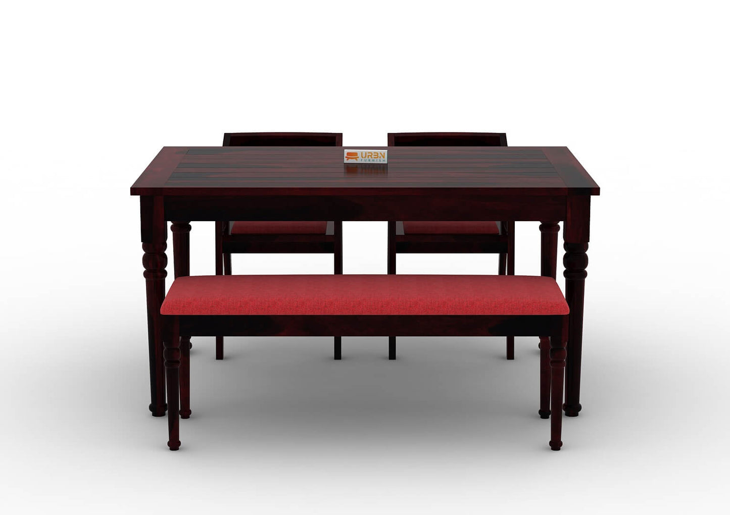 Aryan-4-Seater-Dining-Set-With-Bench-Walnut-Red_2