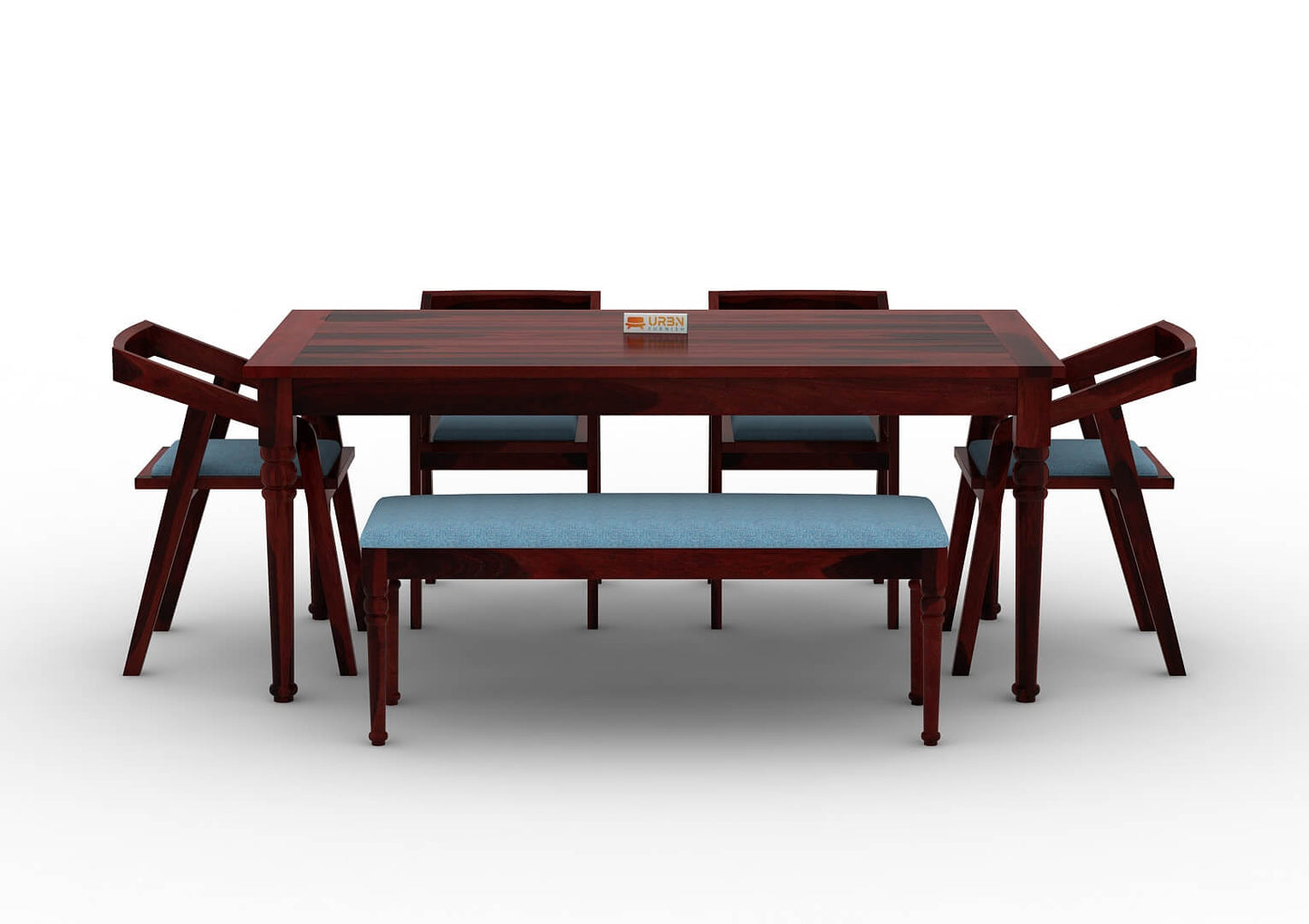Aryan-6-Seater-Dining-Set-With-Bench-Mahogany-Blue_2
