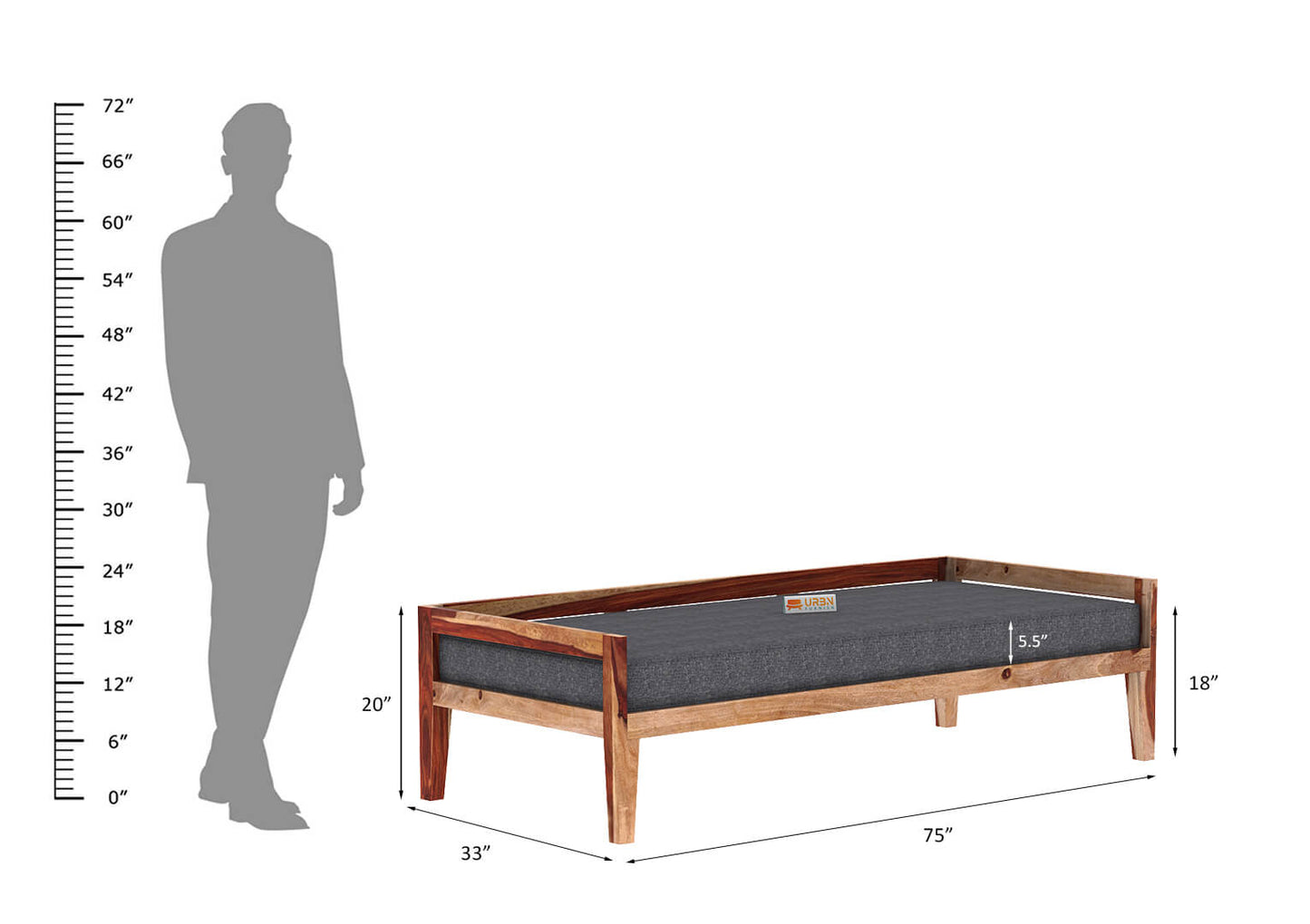 Chaissy Divan - Urbnfurnish