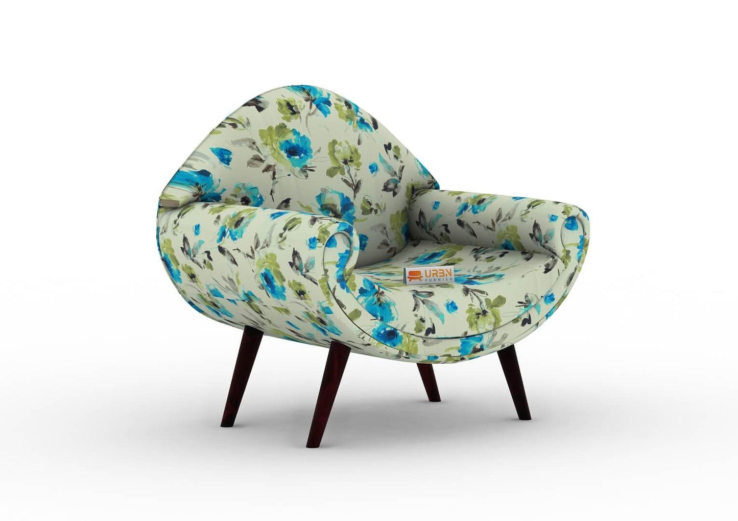 Cizre Lounge Chair (Printed Fabric) - Urbnfurnish