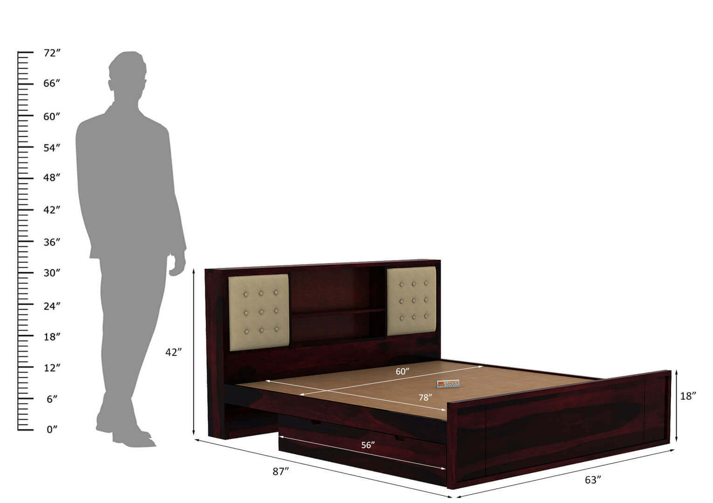 Crescent-Bed-With-Drawer-Storage-Walnut_9_-Queen-Size