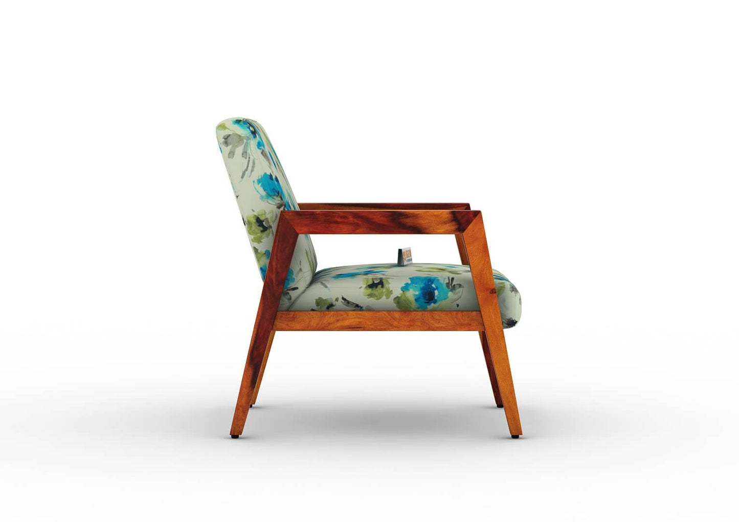Crister Arm Chair (Printed Fabric) - Urbnfurnish