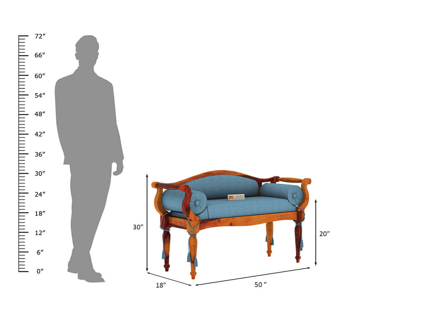 Czar Bench - Urbnfurnish