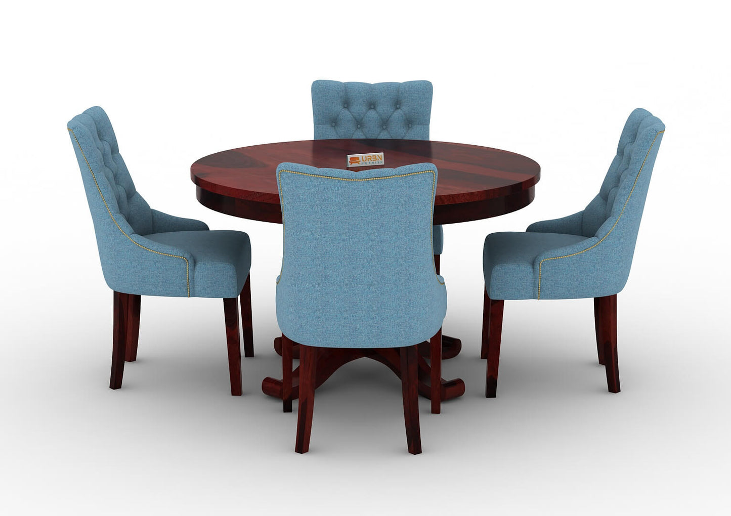 Driti-4-Seater-Round-Dining-Set-Mahogany-Blue_2