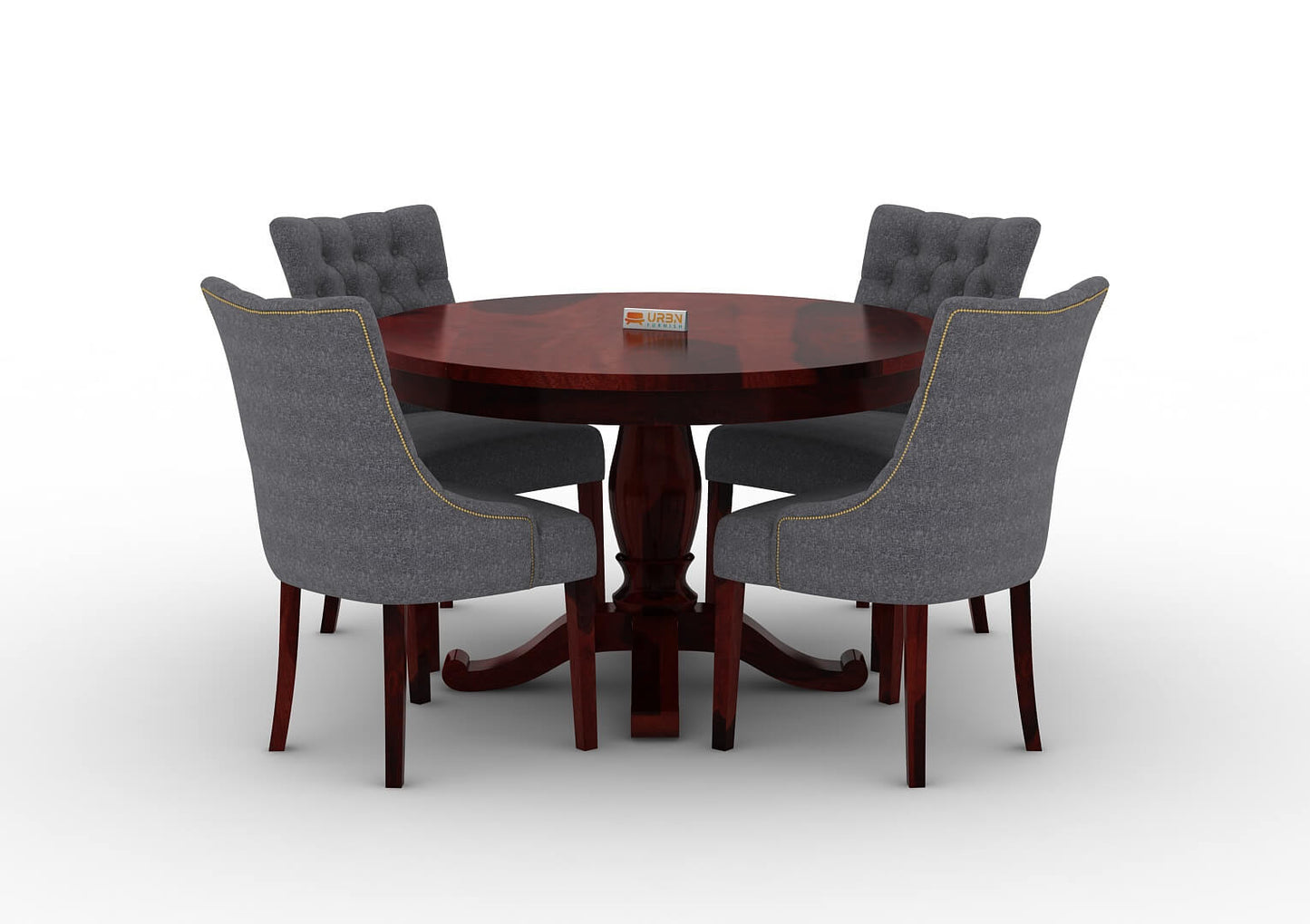 Driti-4-Seater-Round-Dining-Set-Mahogany-Gray_3