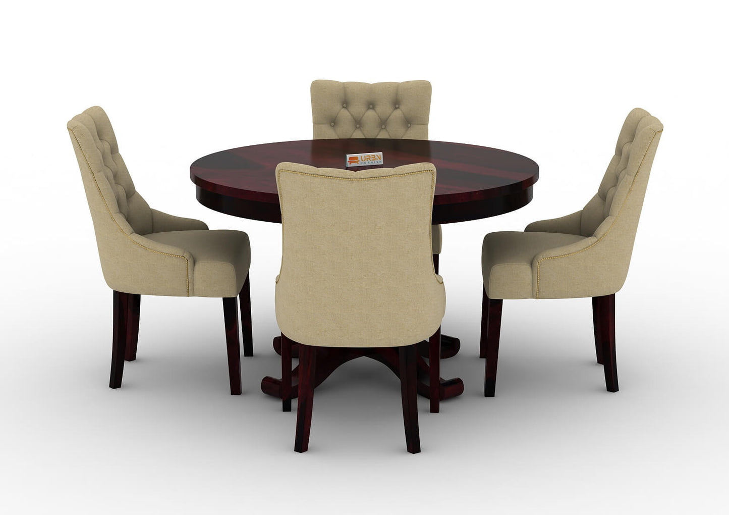 Driti-4-Seater-Round-Dining-Set-Walnut-Ivory_2