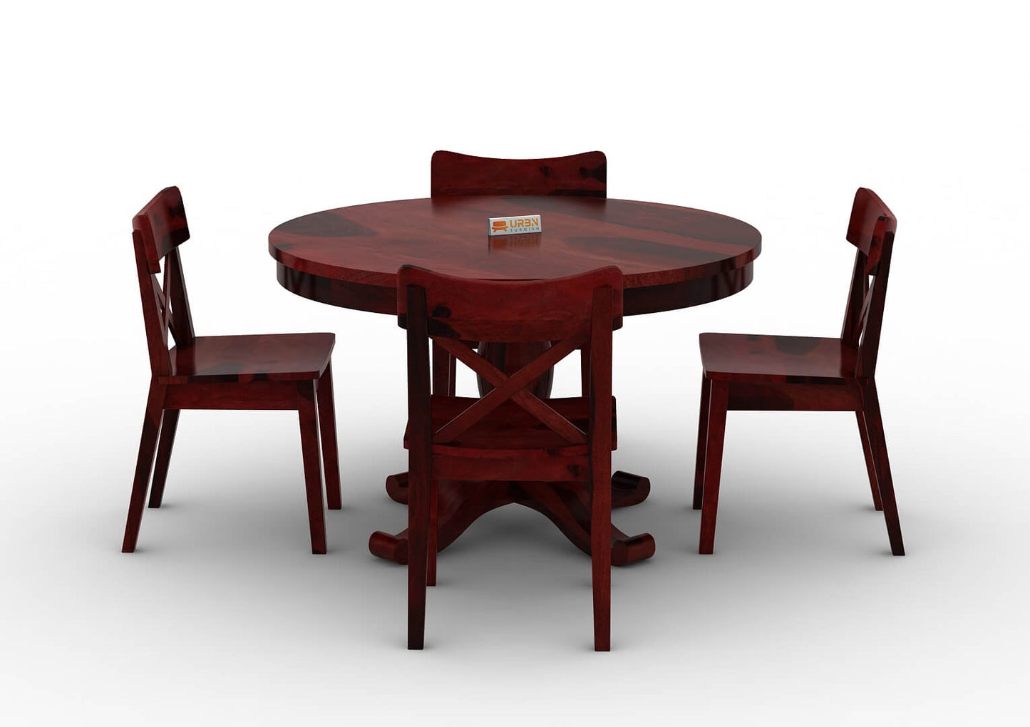 Driti-Nohedi-4-Seater-Round-Dining-Set-Mahogany_2
