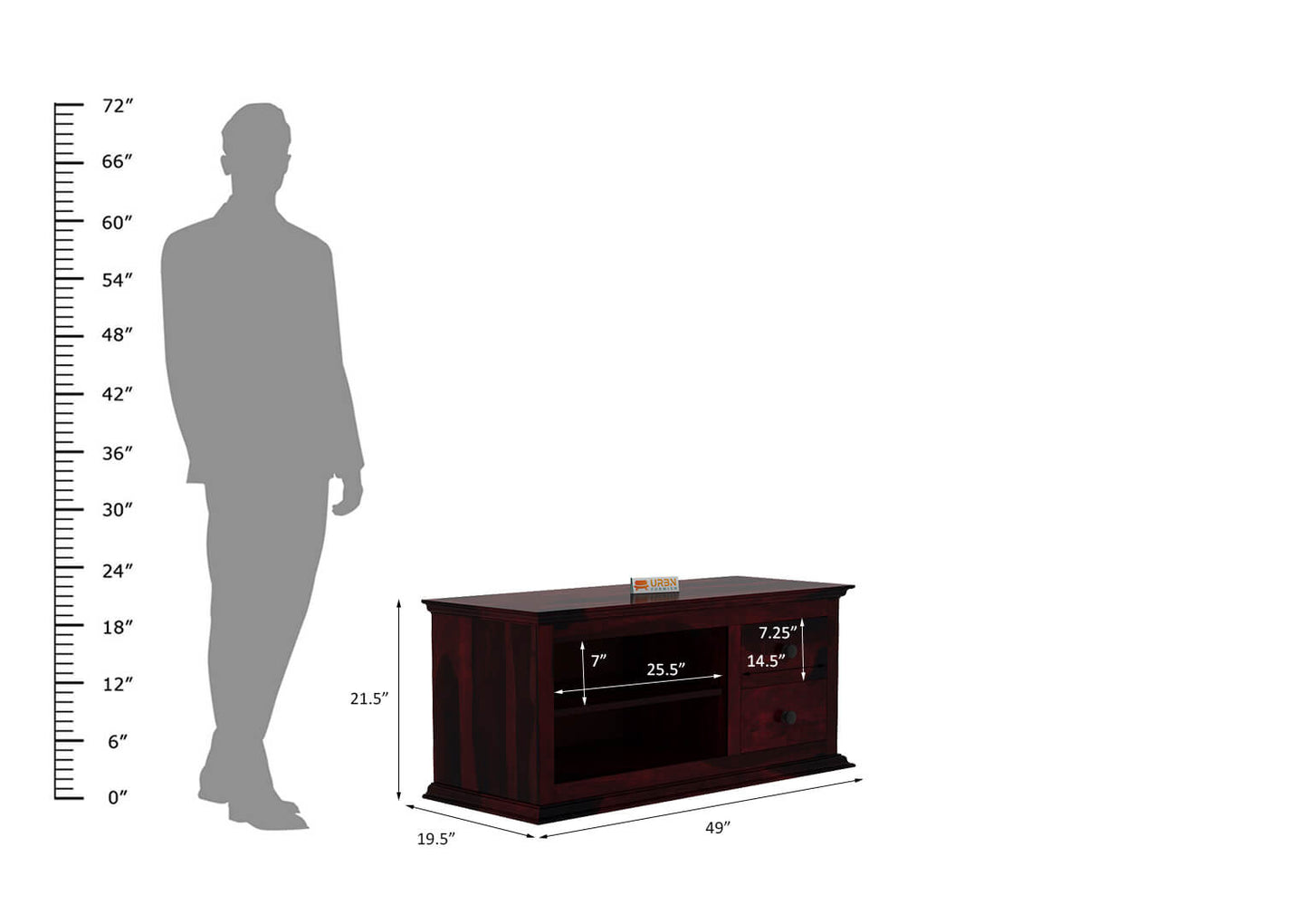 Edged Claremount Tv Unit - Urbnfurnish