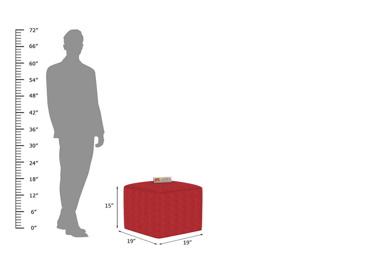 Elante Pouffe - Urbnfurnish