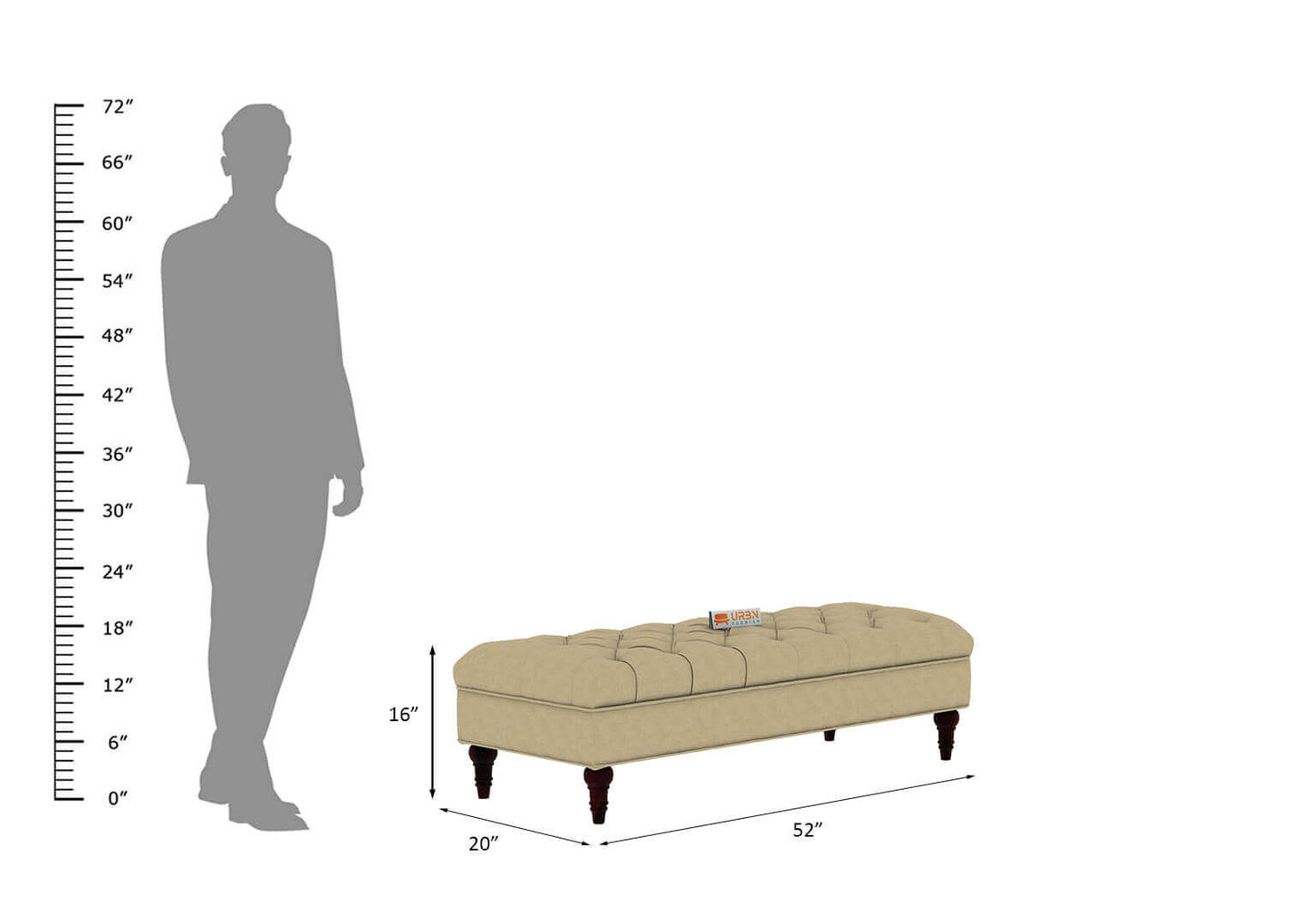 Elcanza Bench - Urbnfurnish
