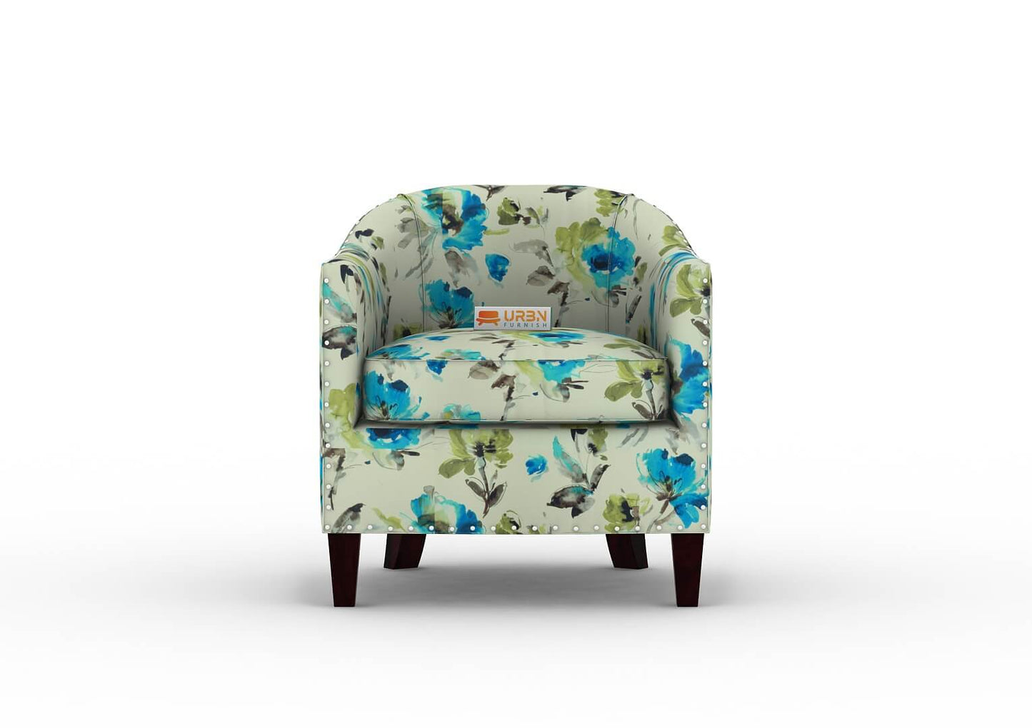 Emira Lounge Chair (Printed Fabric) - Urbnfurnish