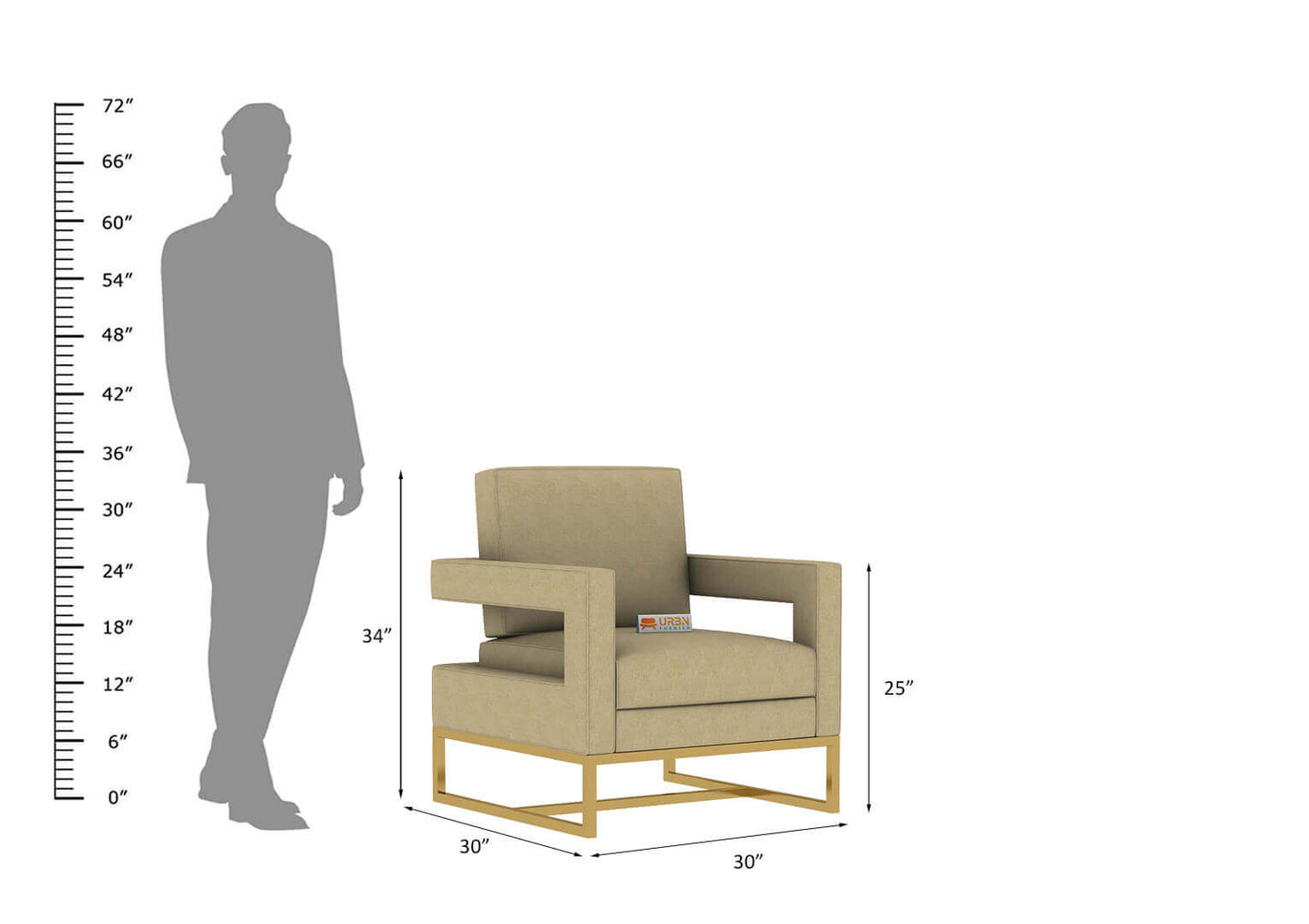 Enir Lounge Chair - Urbnfurnish