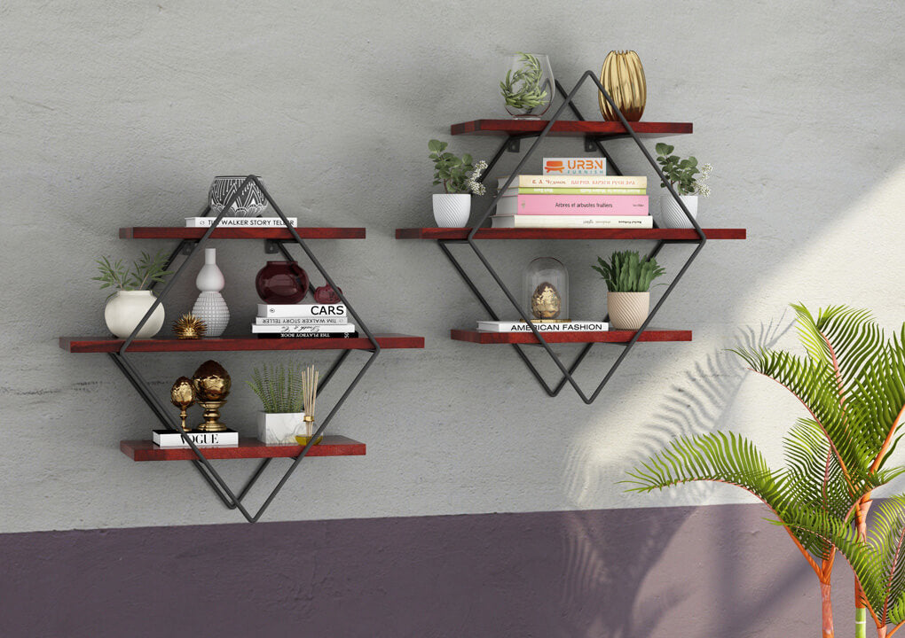 Enthral Wall Shelf Set of 2 - Urbnfurnish
