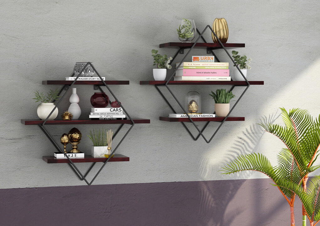 Enthral Wall Shelf Set of 2 - Urbnfurnish