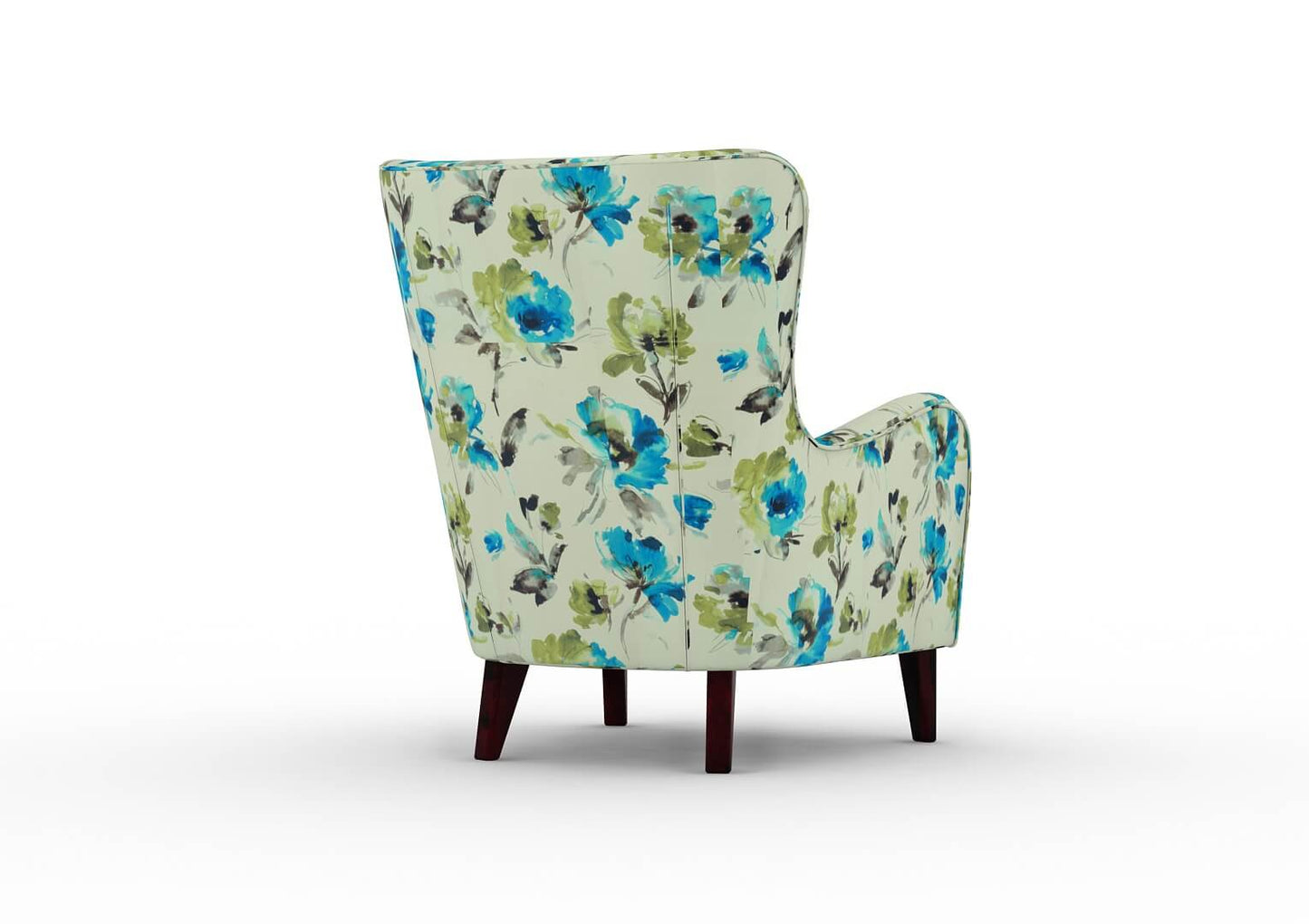 Erica Wingback Chair (Printed Fabric) - Urbnfurnish