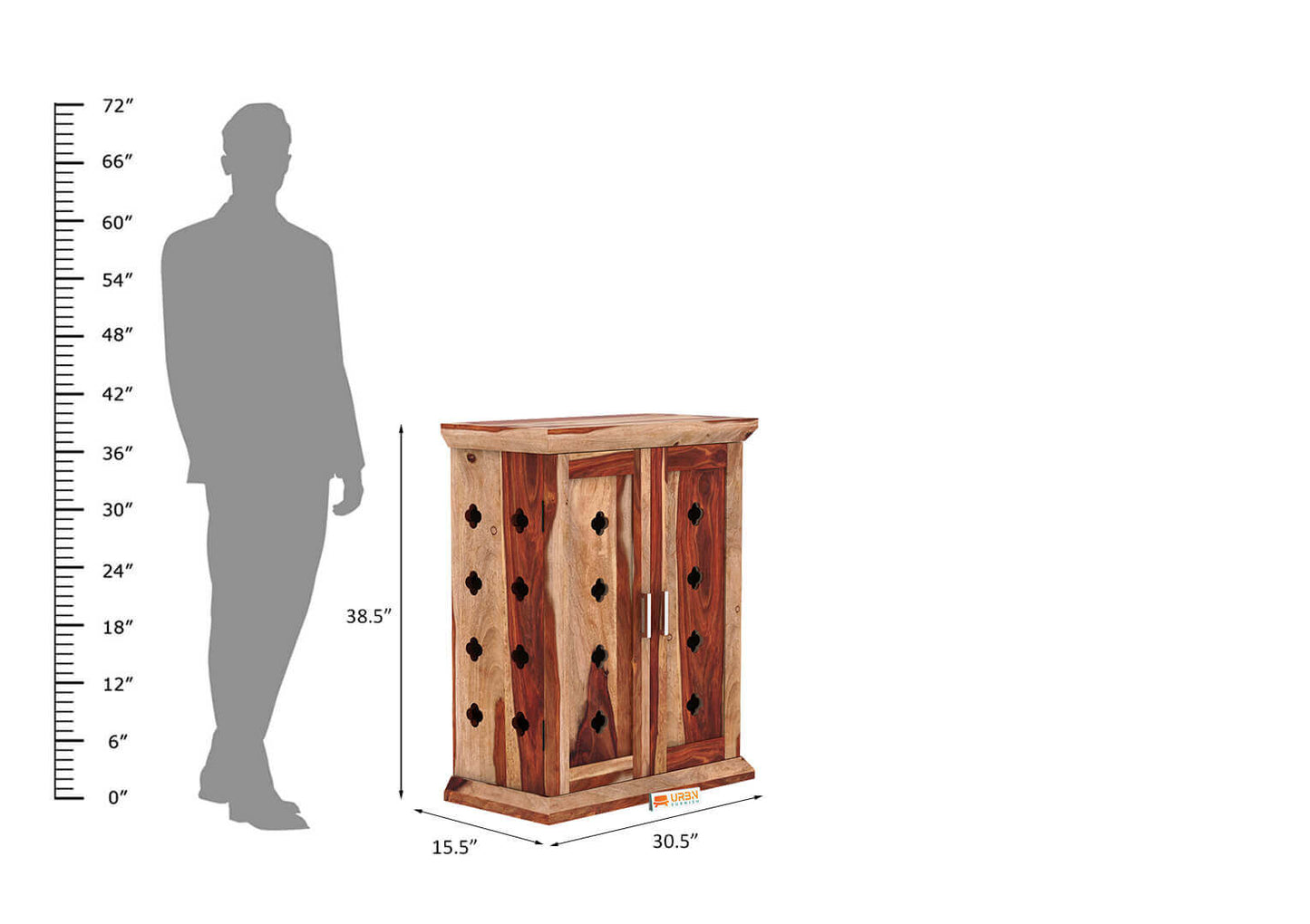 Extol Home Temple (Honey Finish) - Urbnfurnish