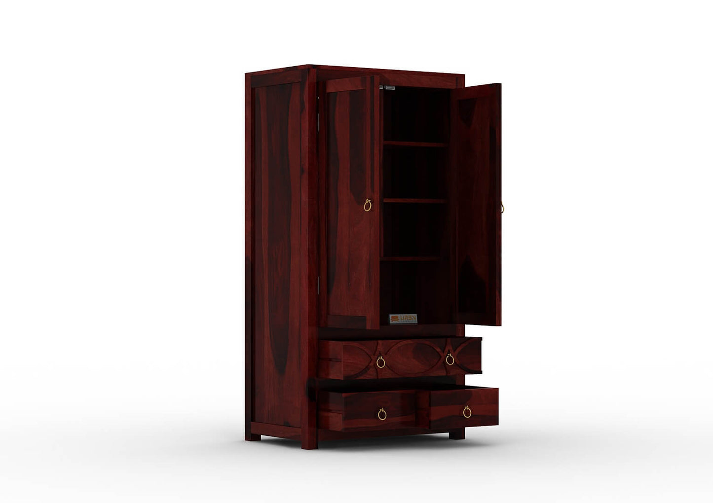 Feliz-2-Door-Wardrobe-Mahogany_5