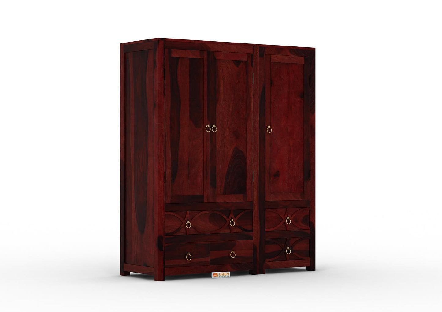 Feliz-3-Door-Wardrobe-Mahogany_3