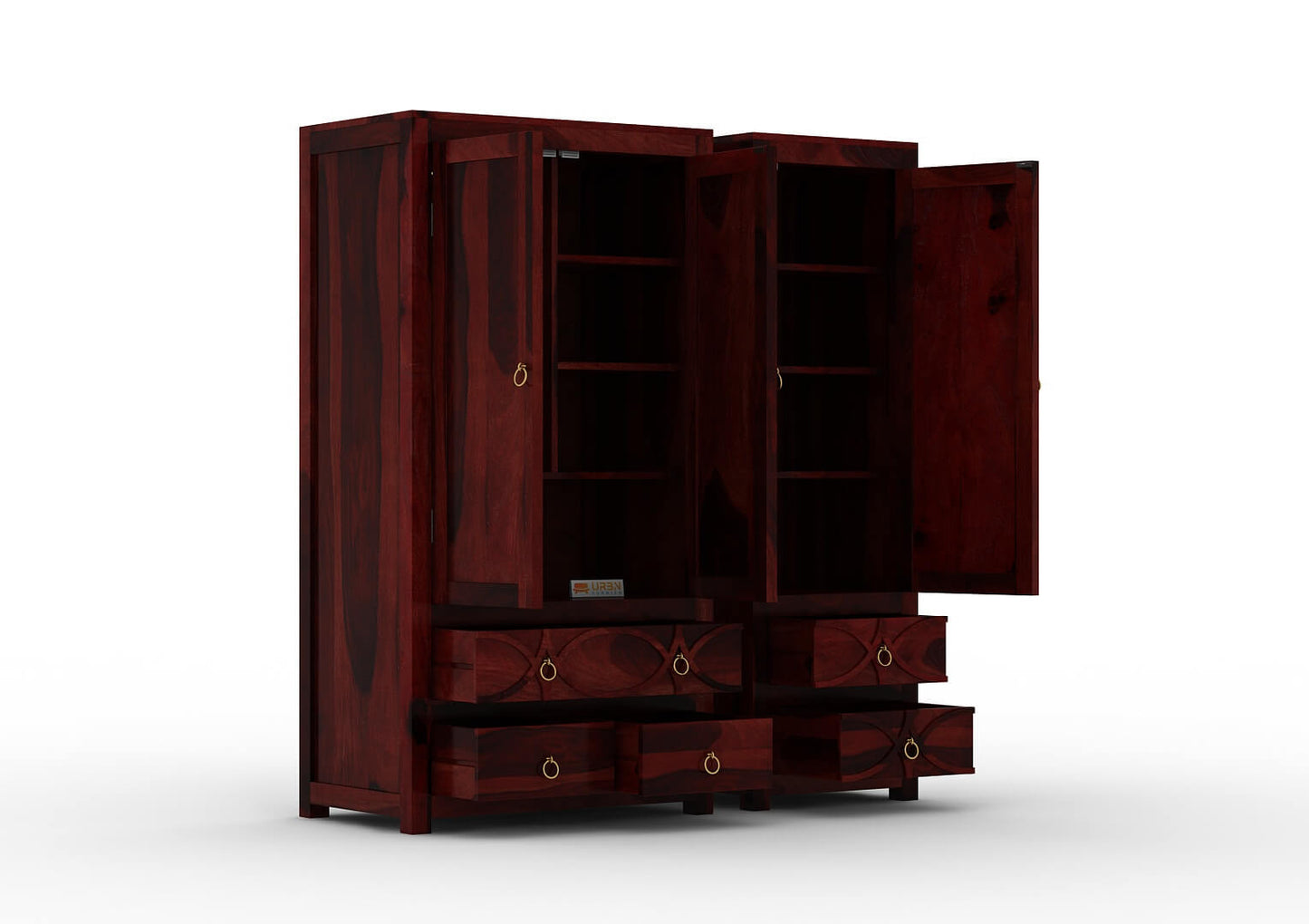 Feliz-3-Door-Wardrobe-Mahogany_7