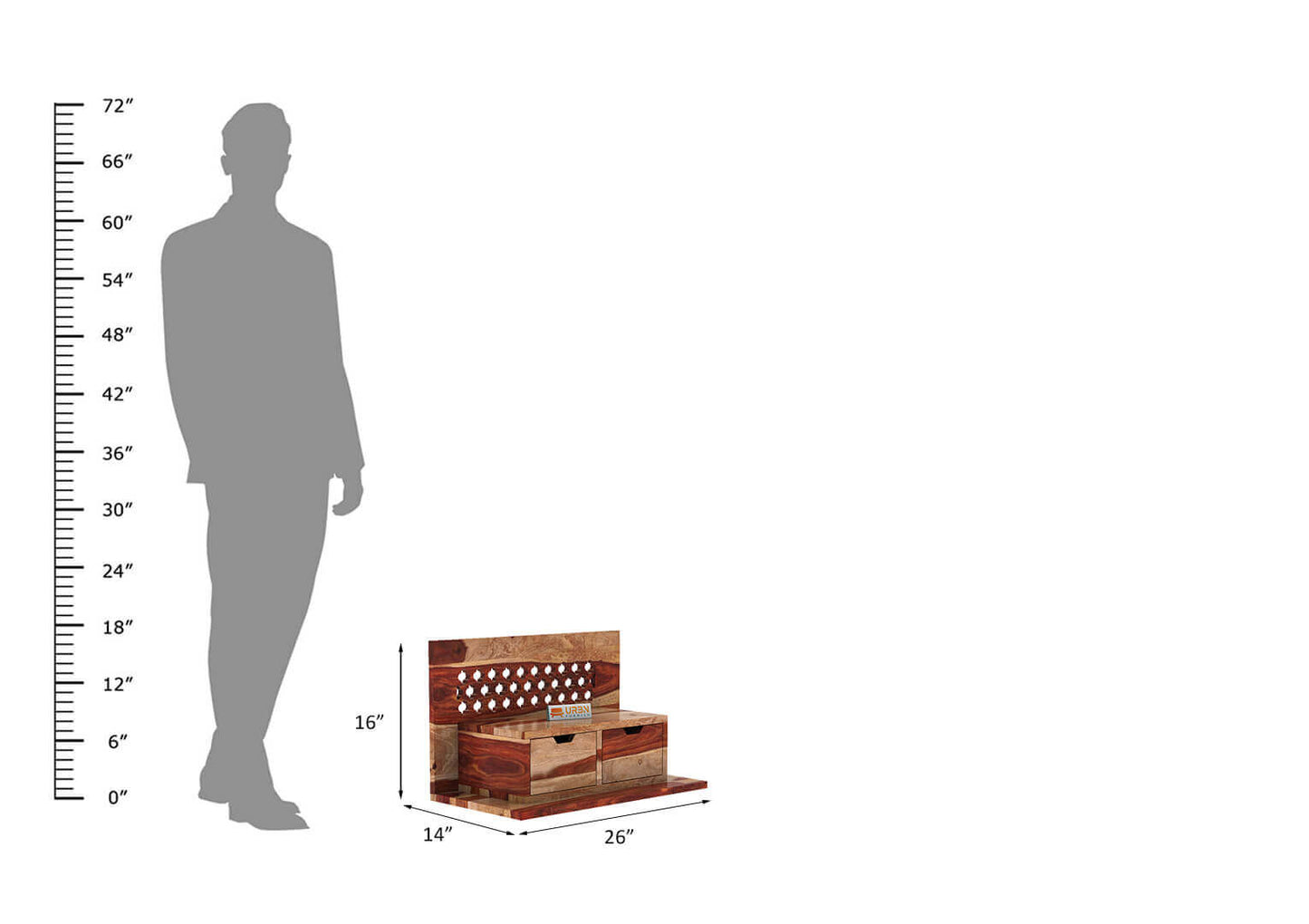 Glory Home Temple (Honey Finish) - Urbnfurnish