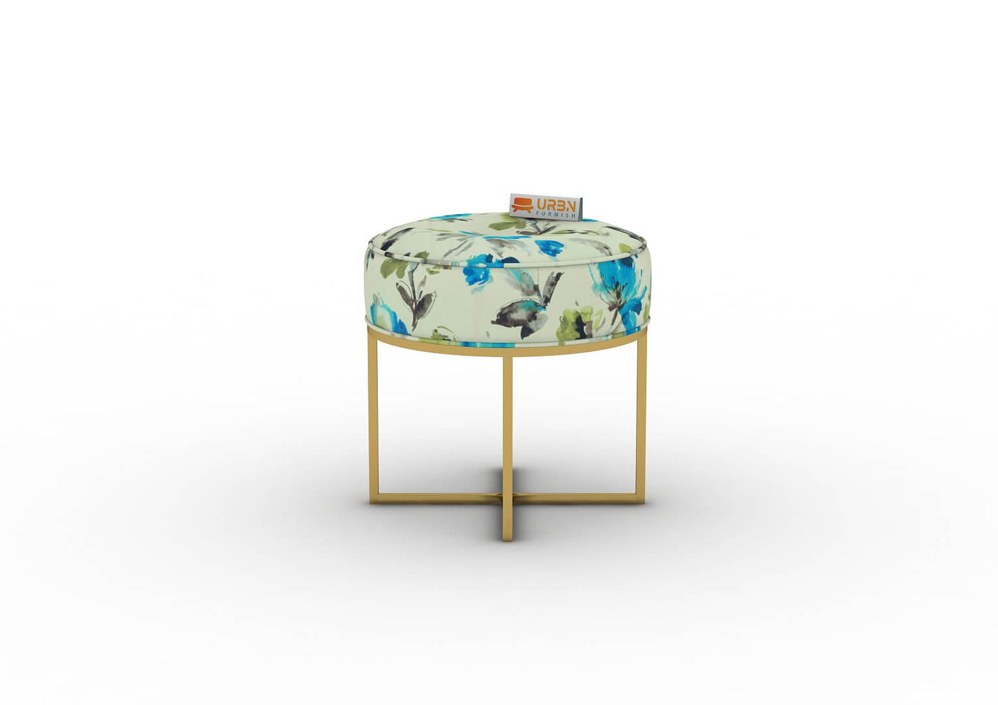 Grija Stool (Printed Fabric) - Urbnfurnish