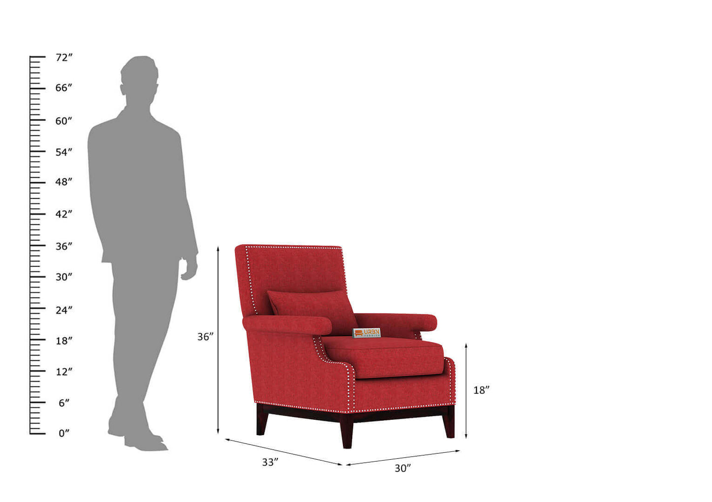 Ilex Wingback Chair - Urbnfurnish