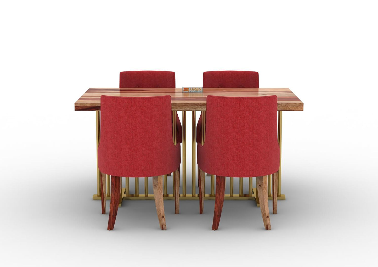 Irenic-4-Seater-Dining-Set-Golden-Natural-Red_2