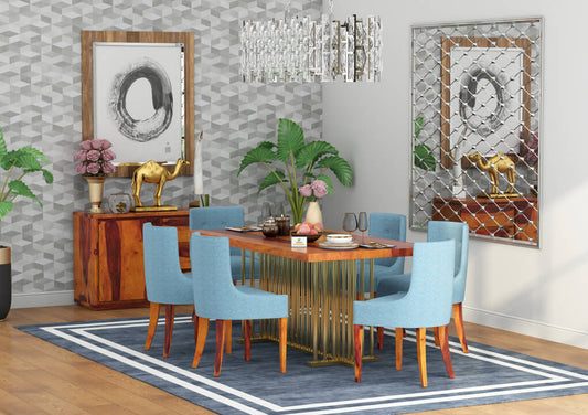Irenic-6-Seater-Dining-Set-Golden-Honey-Blue_1
