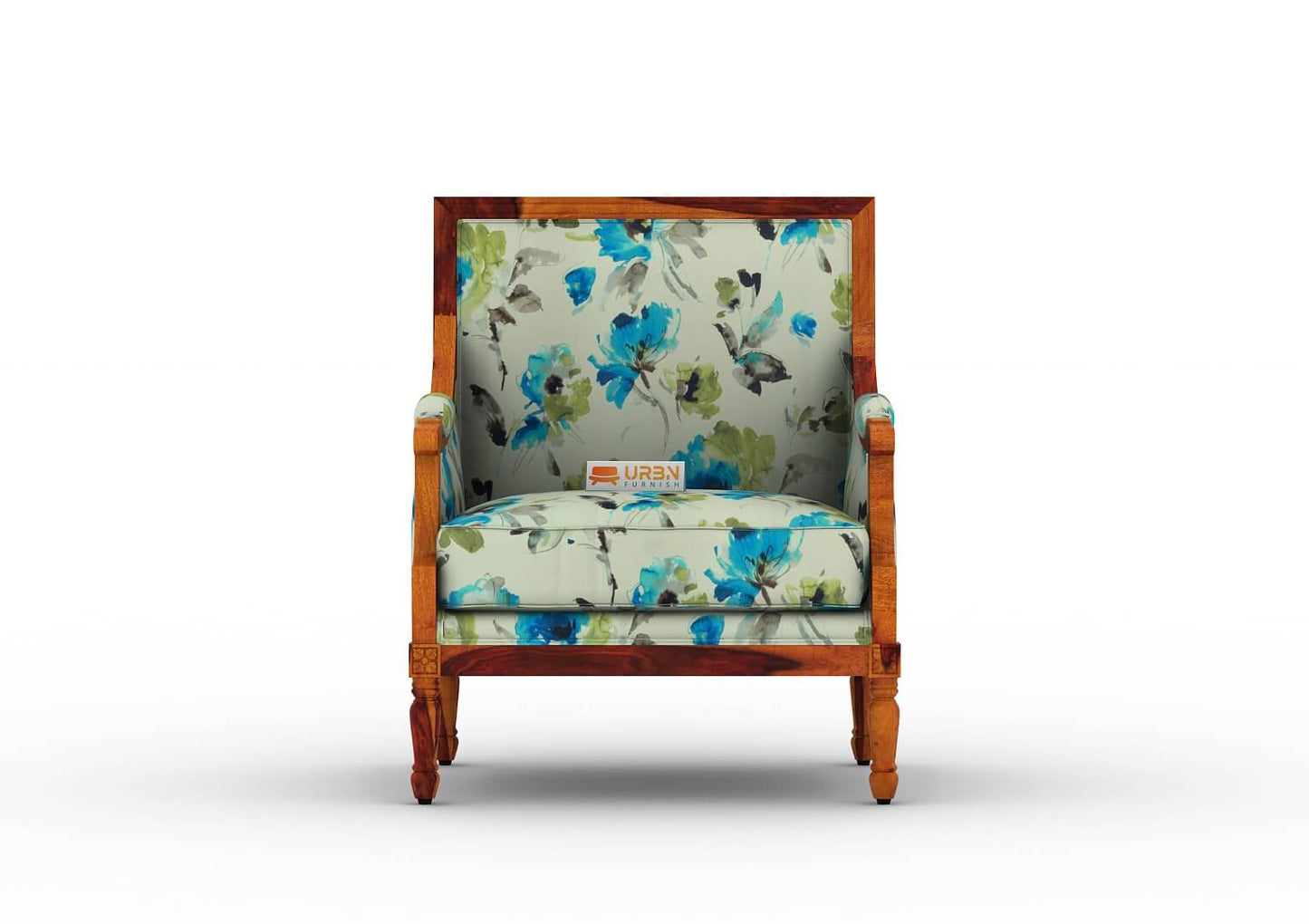 Irtysh Lounge Chair (Printed Fabric) - Urbnfurnish