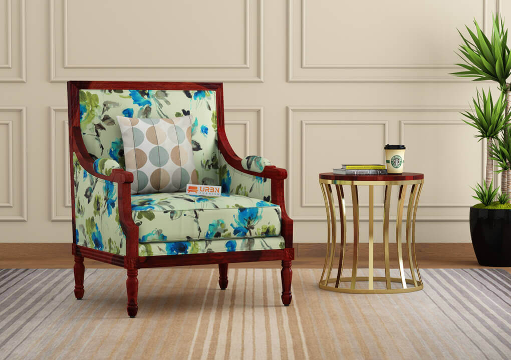 Irtysh Lounge Chair (Printed Fabric) - Urbnfurnish