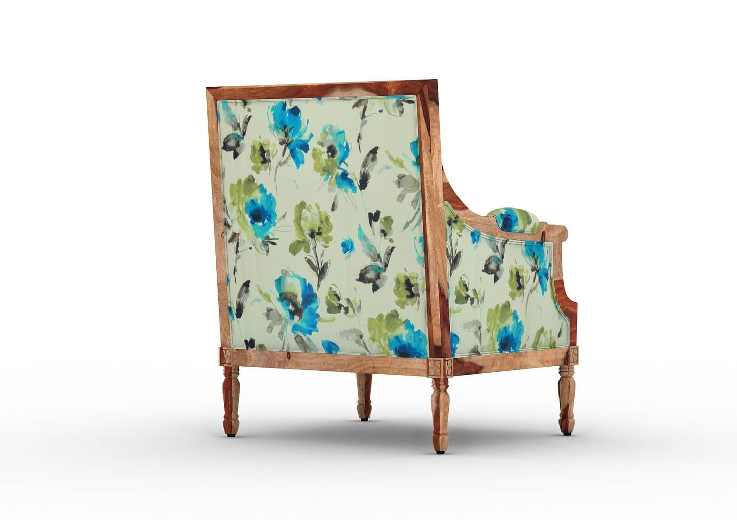 Irtysh Lounge Chair (Printed Fabric) - Urbnfurnish
