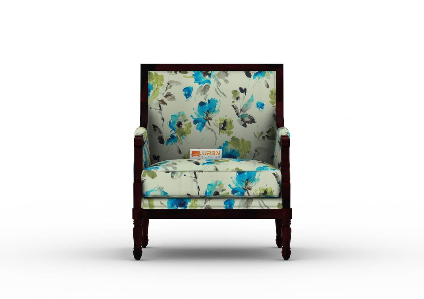 Irtysh Lounge Chair (Printed Fabric) - Urbnfurnish