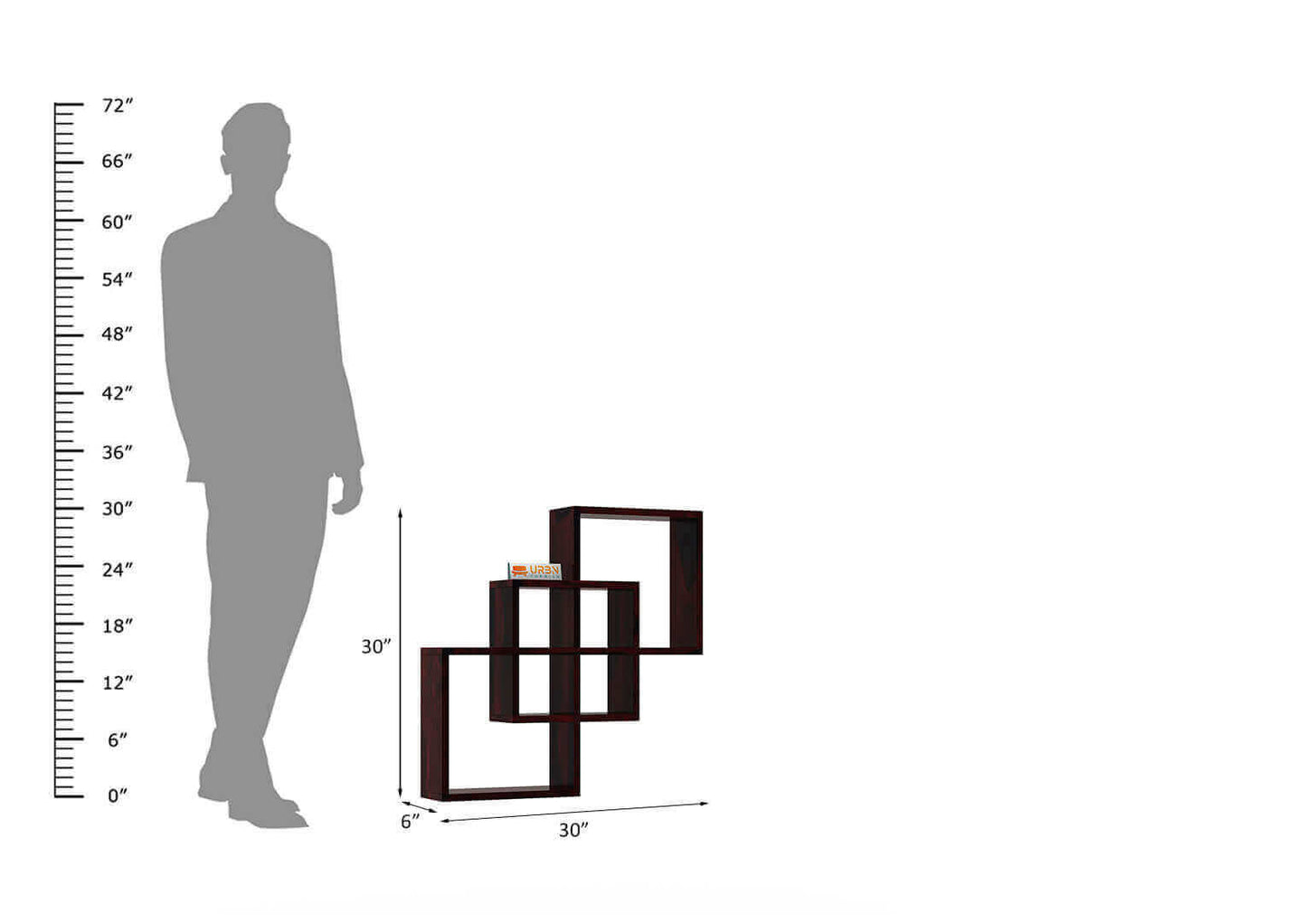 Kahel Wall Shelf - Urbnfurnish