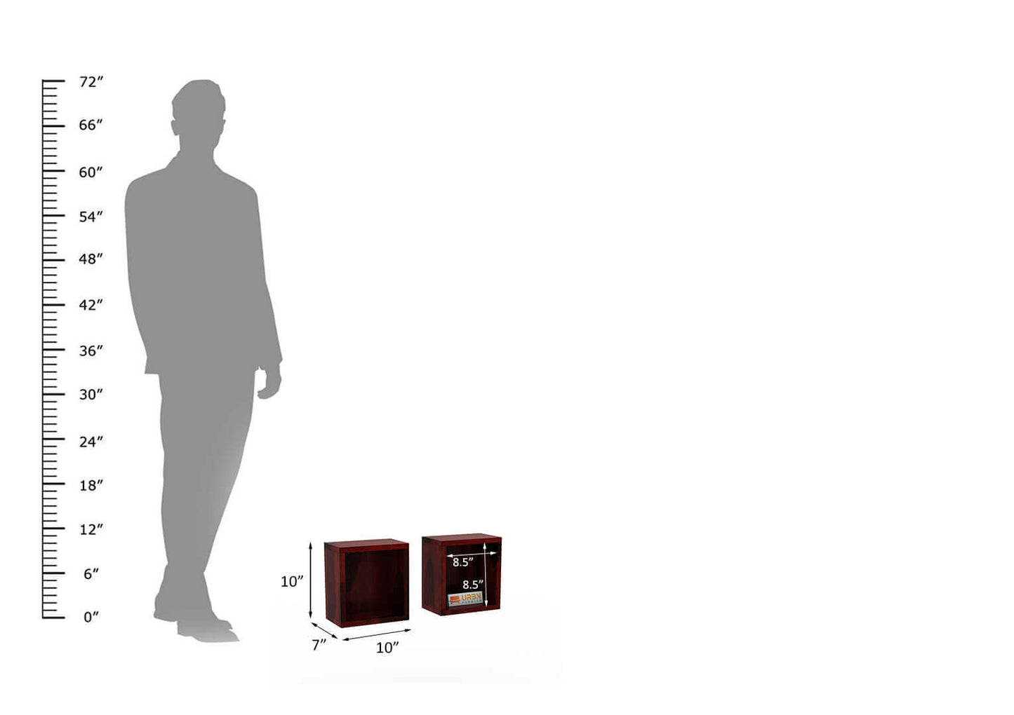 Kape Wall Shelf - Urbnfurnish