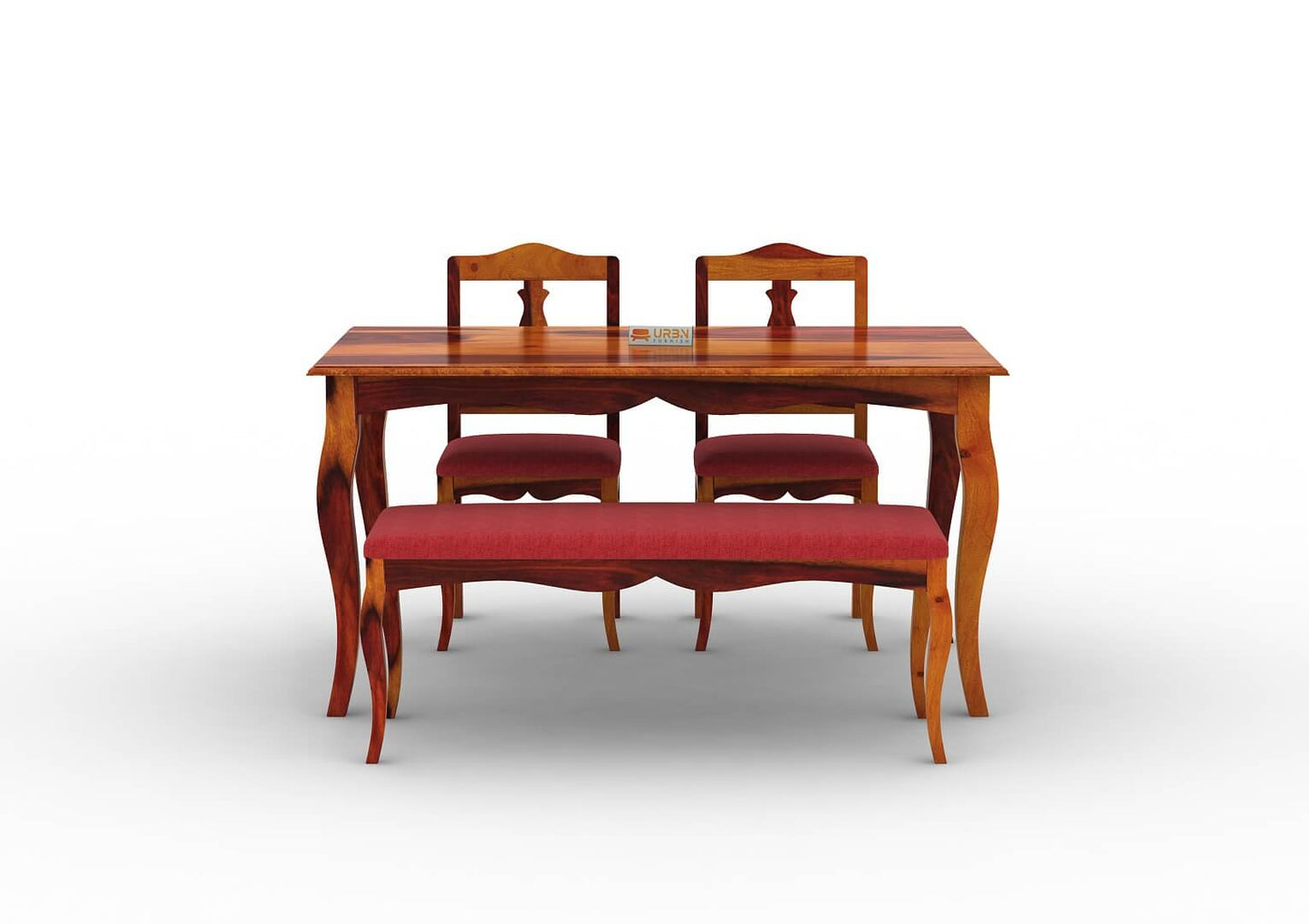 Mehavi-4-Seater-Dining-Set-With-Bench-Cushioned-Honey-Red_2