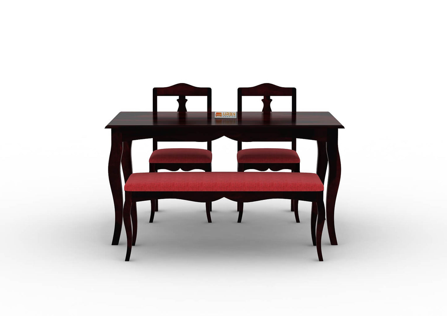 Mehavi-4-Seater-Dining-Set-With-Bench-Cushioned-Walnut-Red_2