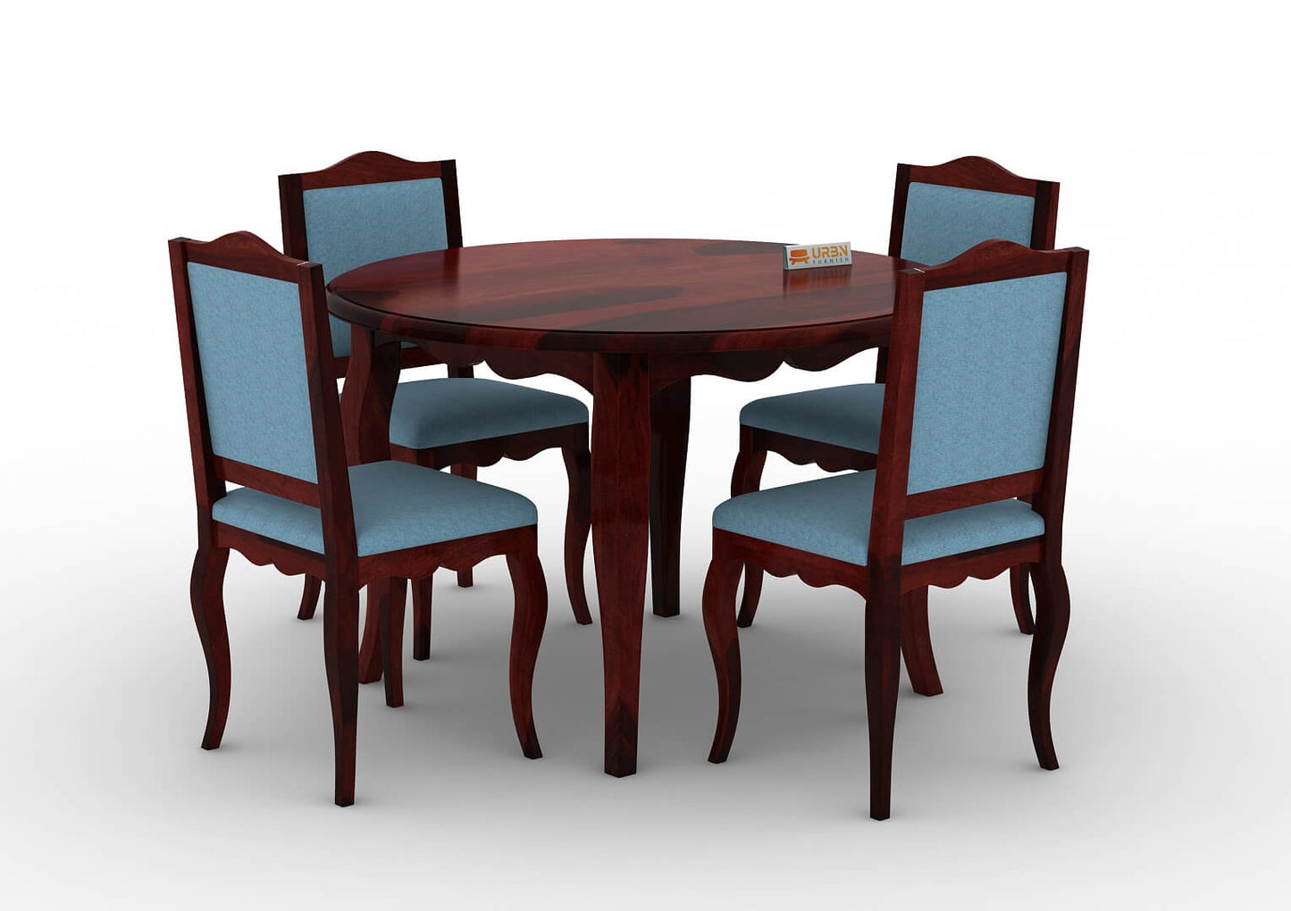 Mehavi-4-Seater-Round-Dining-Set-Mahogany-Blue_3