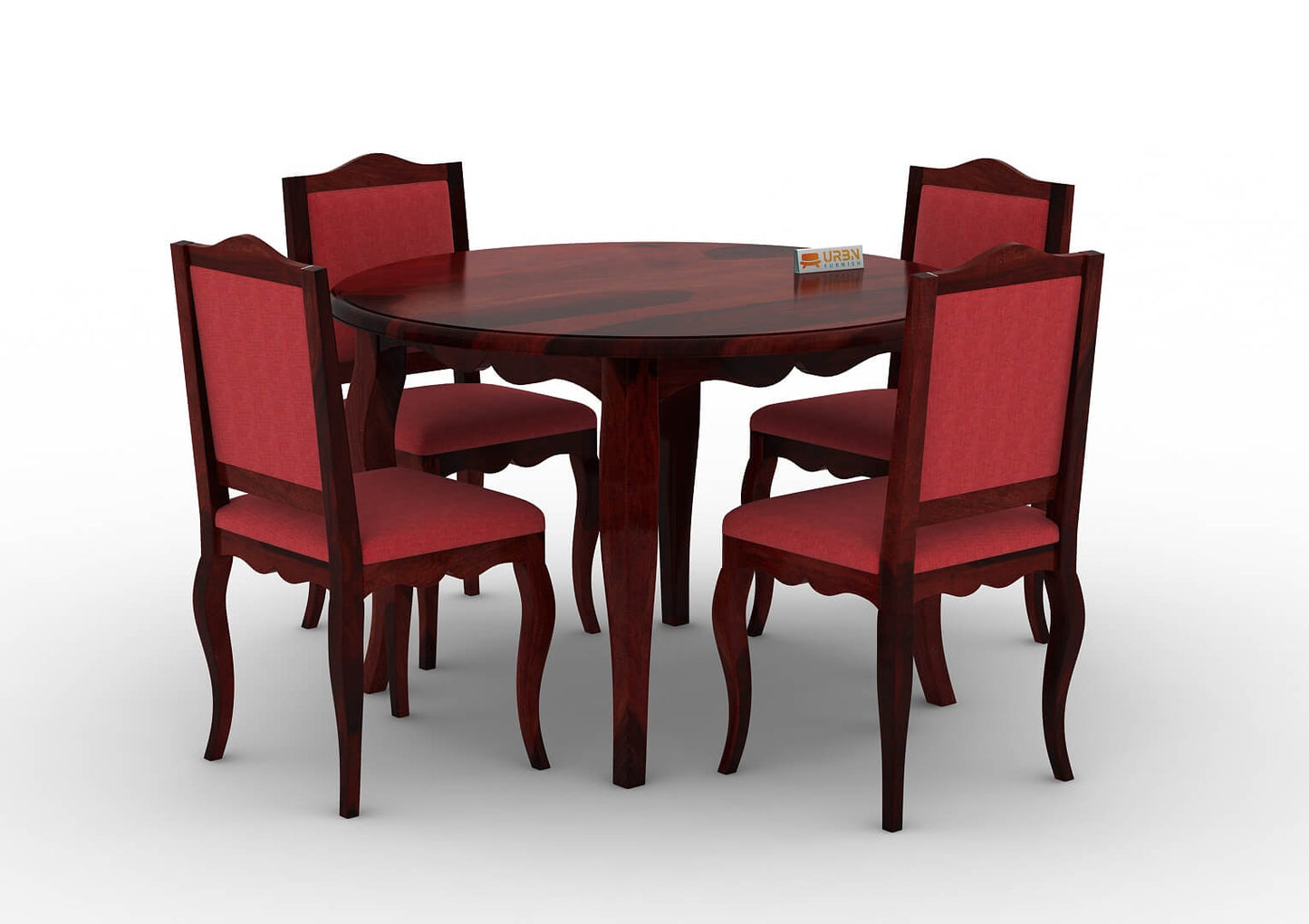 Mehavi-4-Seater-Round-Dining-Set-Mahogany-Red_3