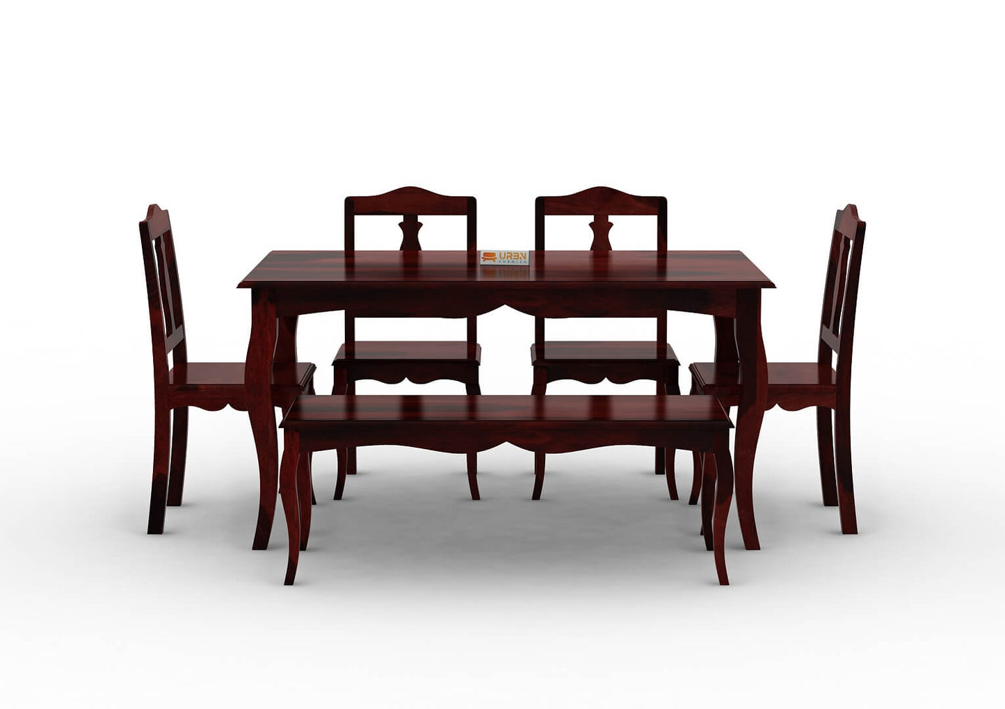 Mehavi-6-Seater-Dining-Set-With-Bench-Mahogany_2