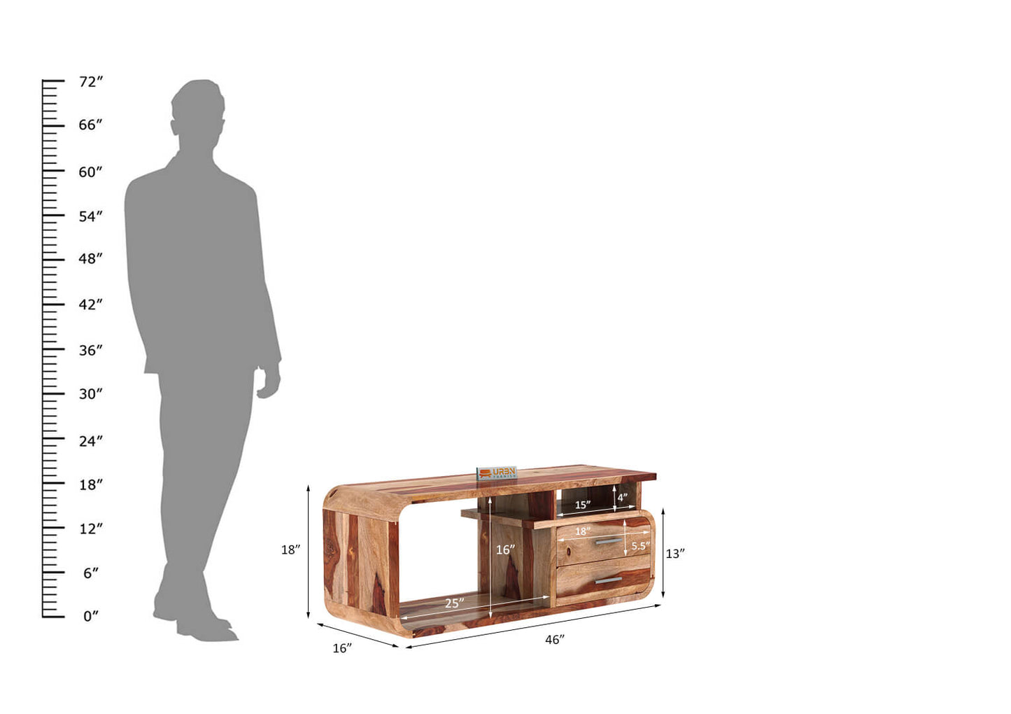 Meraki With Drawer Tv Unit - Urbnfurnish