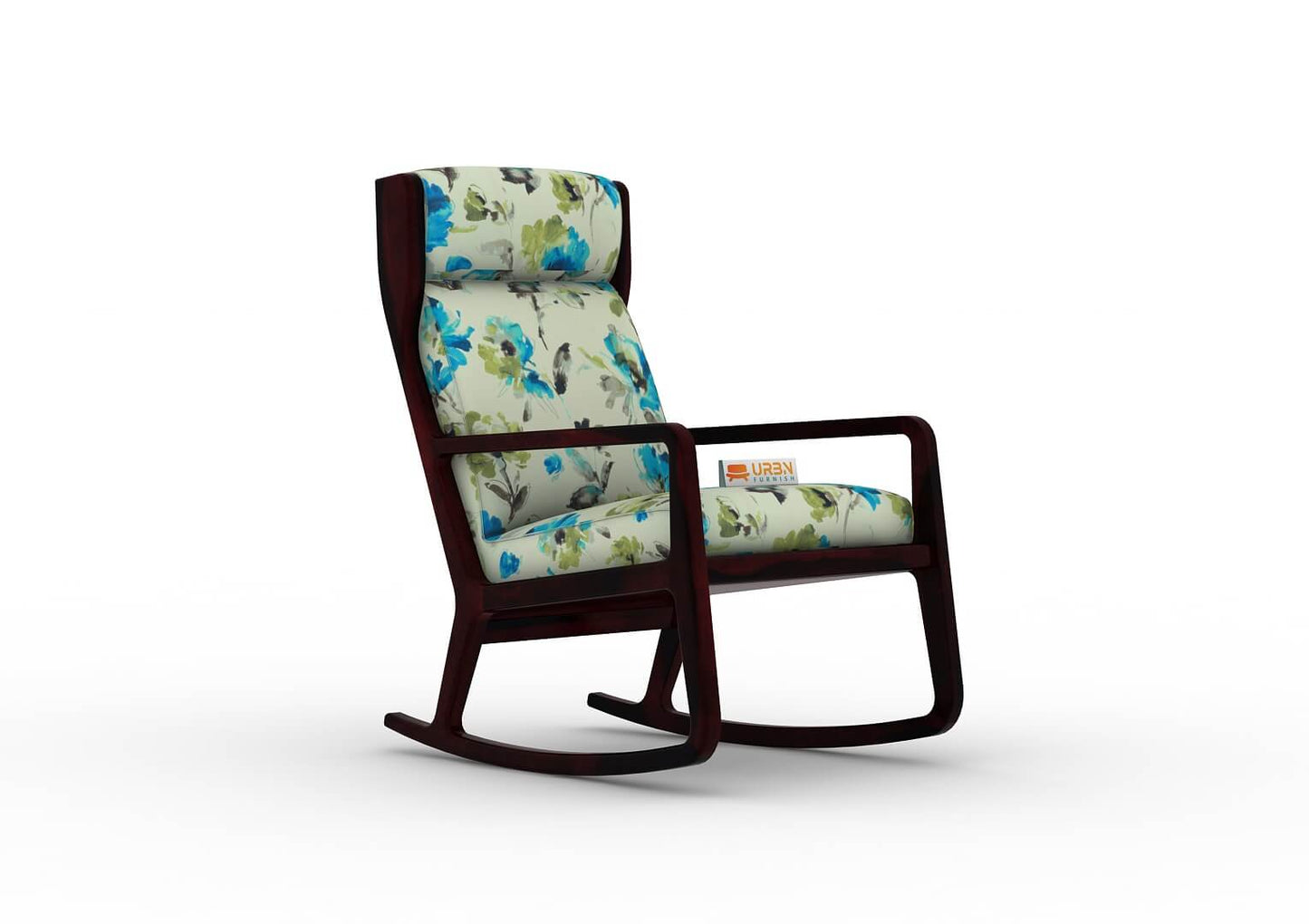 Metanoia Rocking Chair (Printed Fabric) - Urbnfurnish