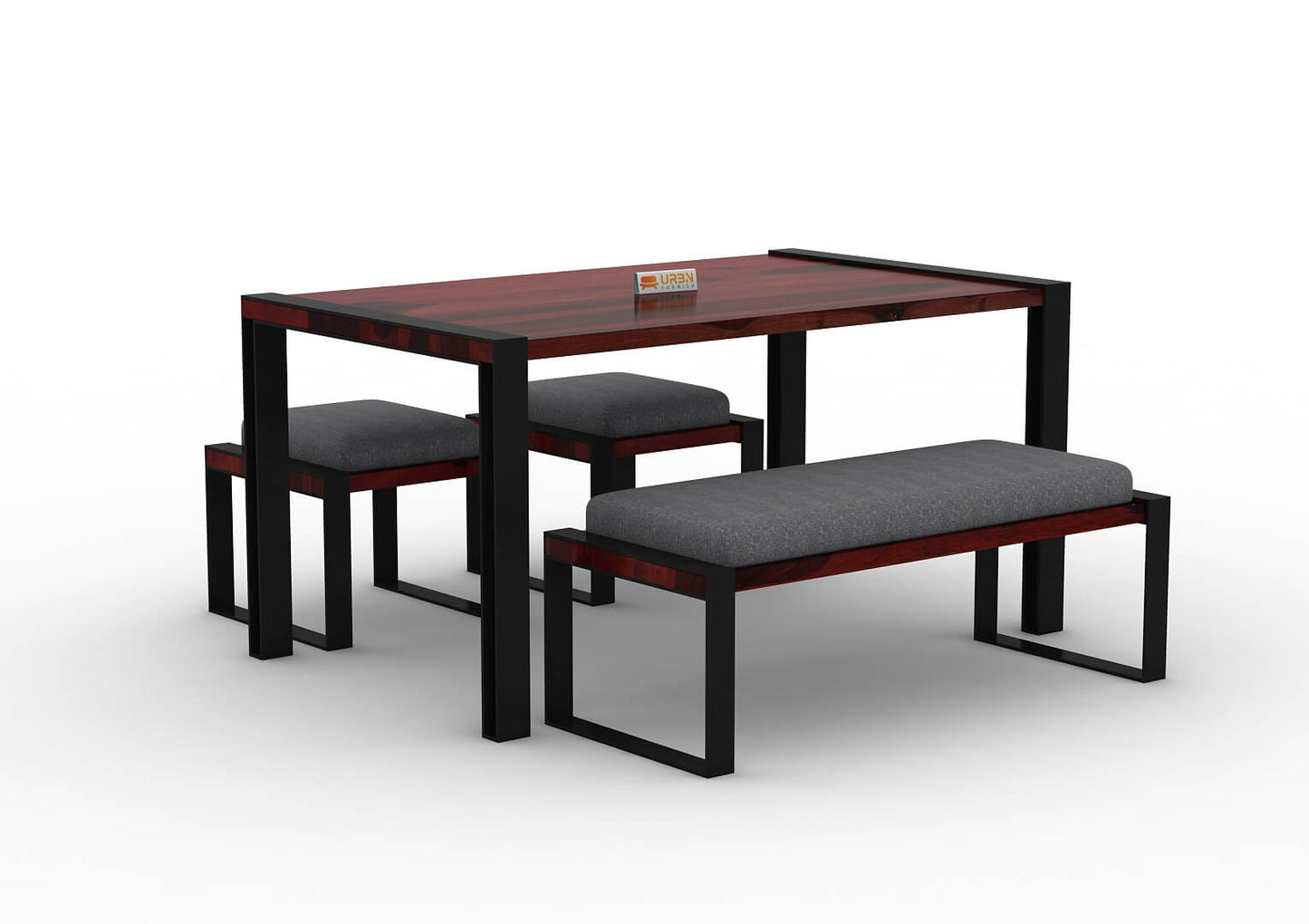 Milate-4-Seater-Dining-Set-With-Bench-Black-Mahogany-Gray_3