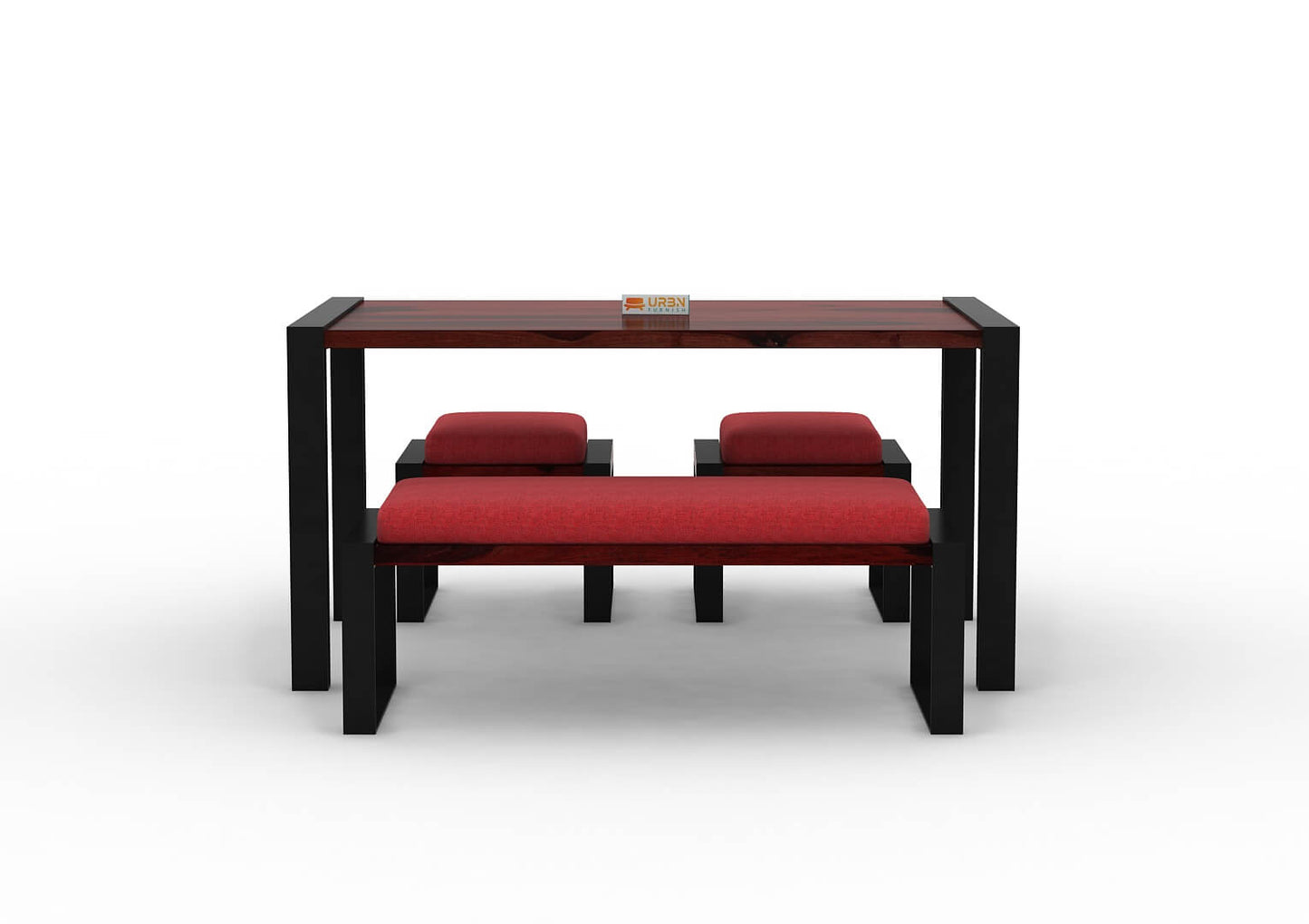 Milate-4-Seater-Dining-Set-With-Bench-Black-Mahogany-Red_2