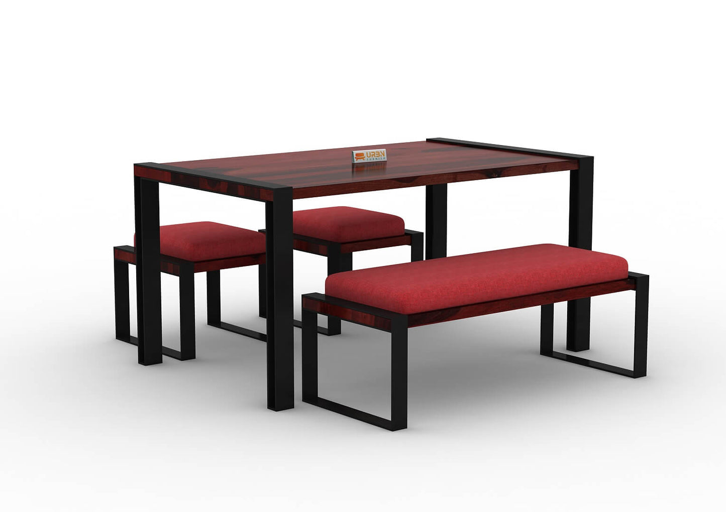 Milate-4-Seater-Dining-Set-With-Bench-Black-Mahogany-Red_3